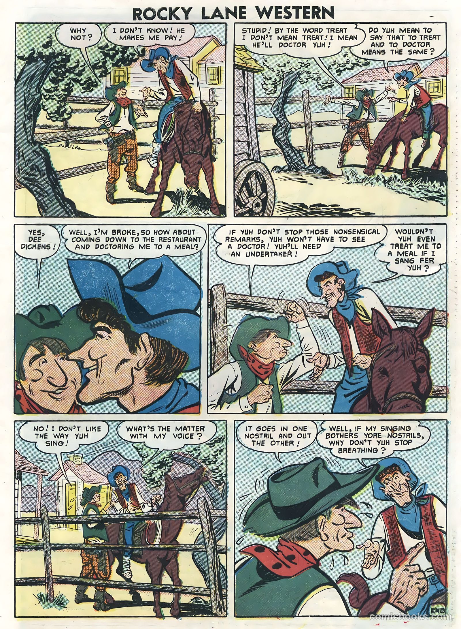 Rocky Lane Western #78 (1957) — page 33 of 36