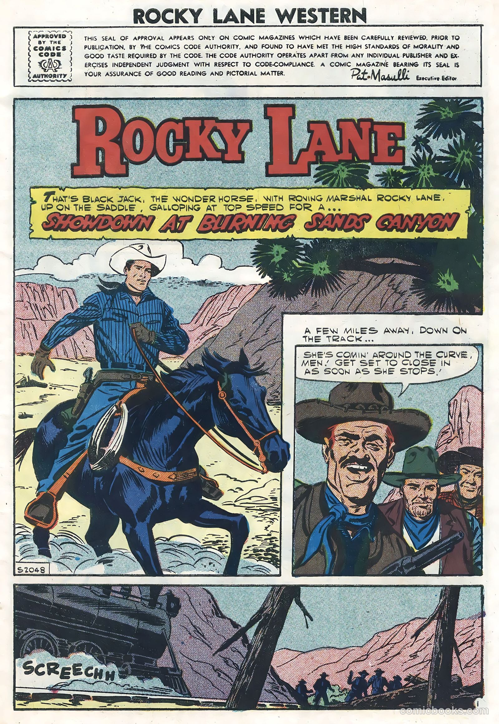 Rocky Lane Western #78 (1957) — page 3 of 36