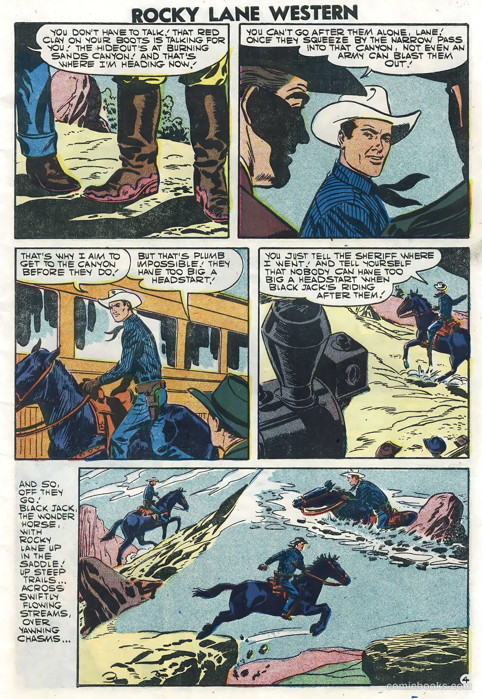 Rocky Lane Western #78 (1957) — page 7 of 36