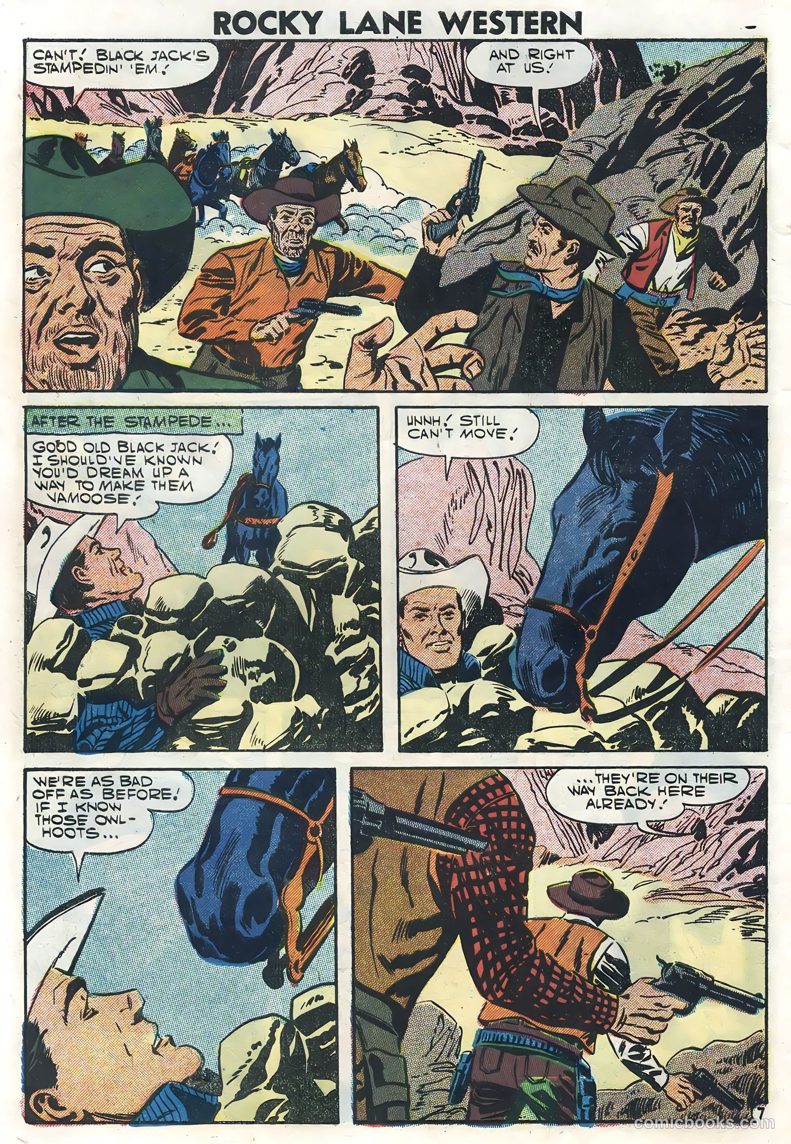 Rocky Lane Western #78 (1957) — page 10 of 36