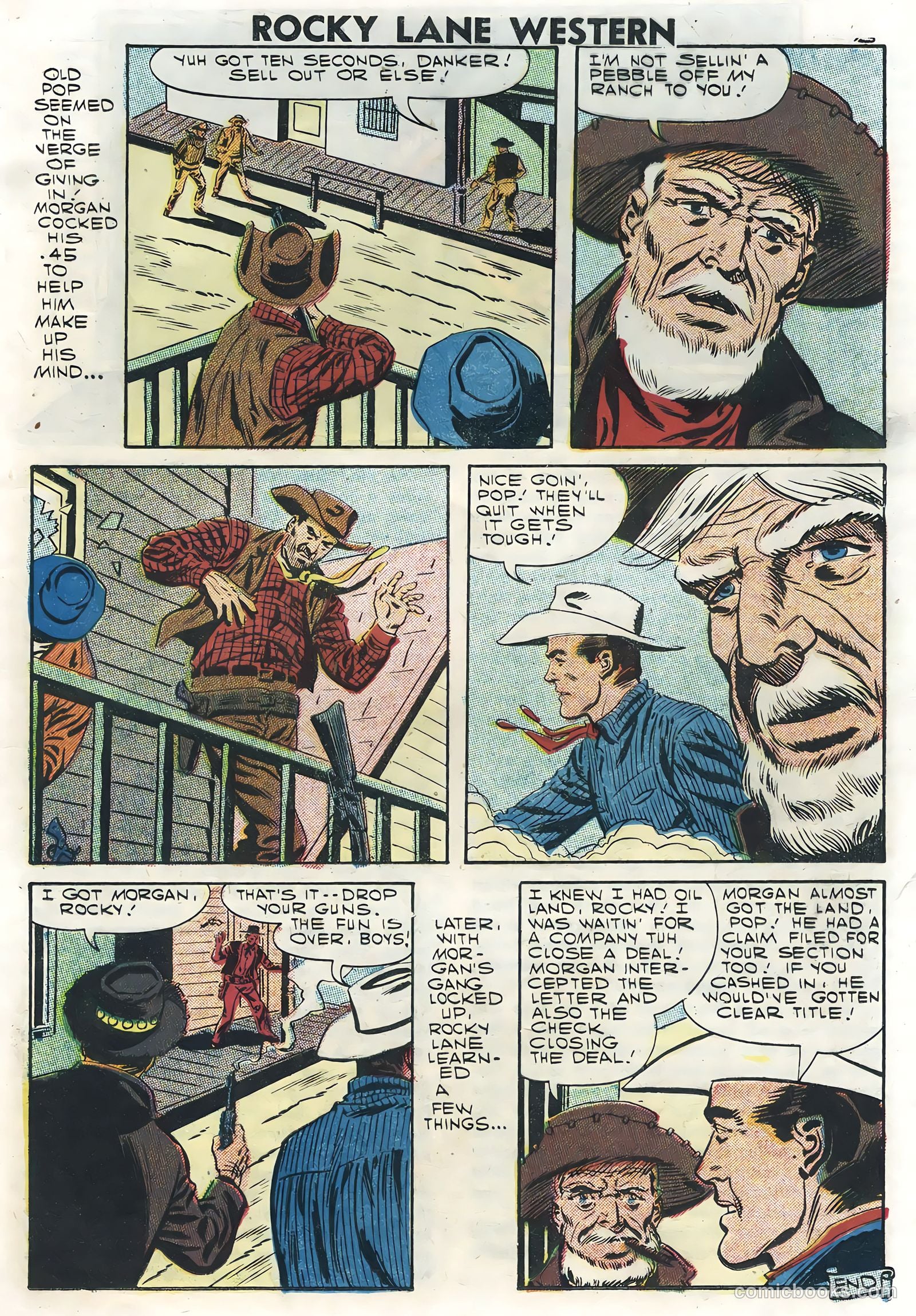 Rocky Lane Western #78 (1957) — page 17 of 36