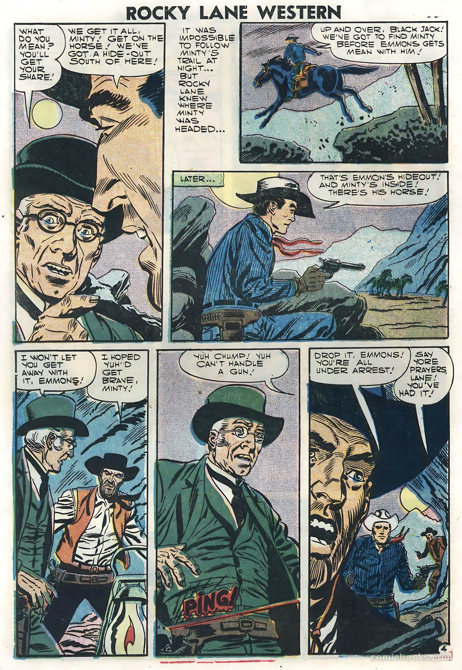Rocky Lane Western #78 (1957) — page 24 of 36