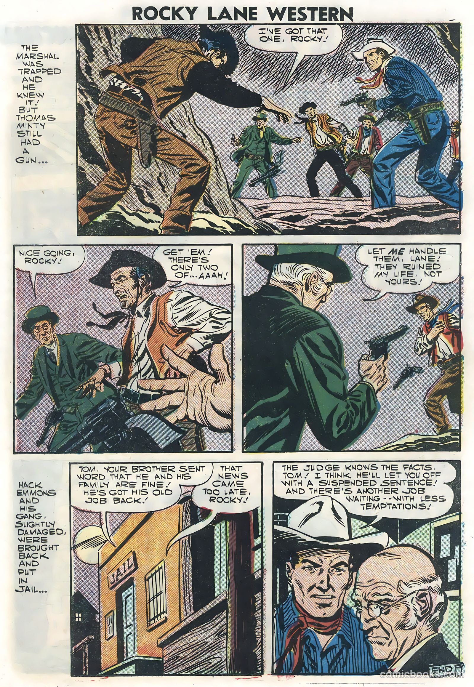 Rocky Lane Western #78 (1957) — page 25 of 36