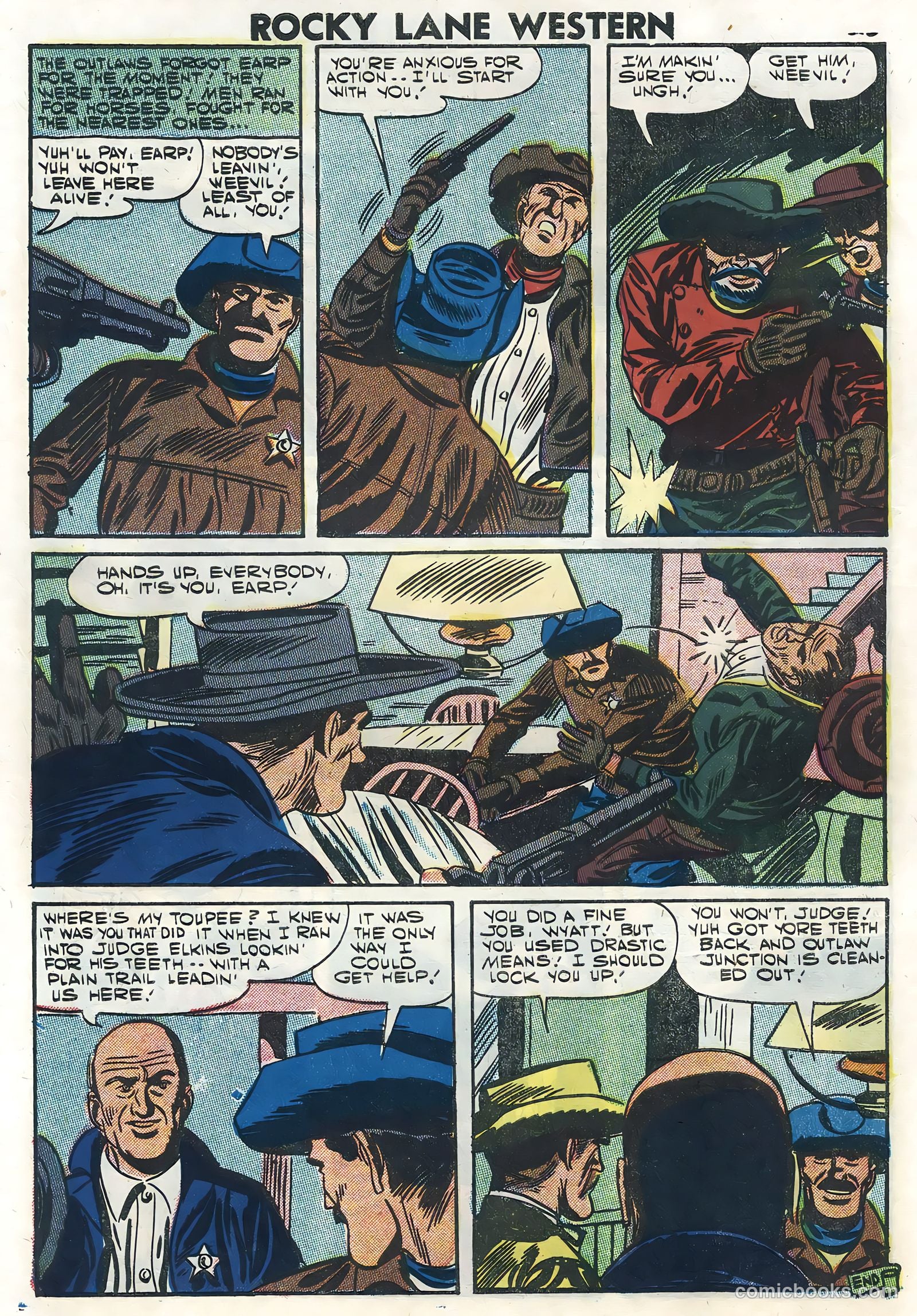 Rocky Lane Western #78 (1957) — page 30 of 36