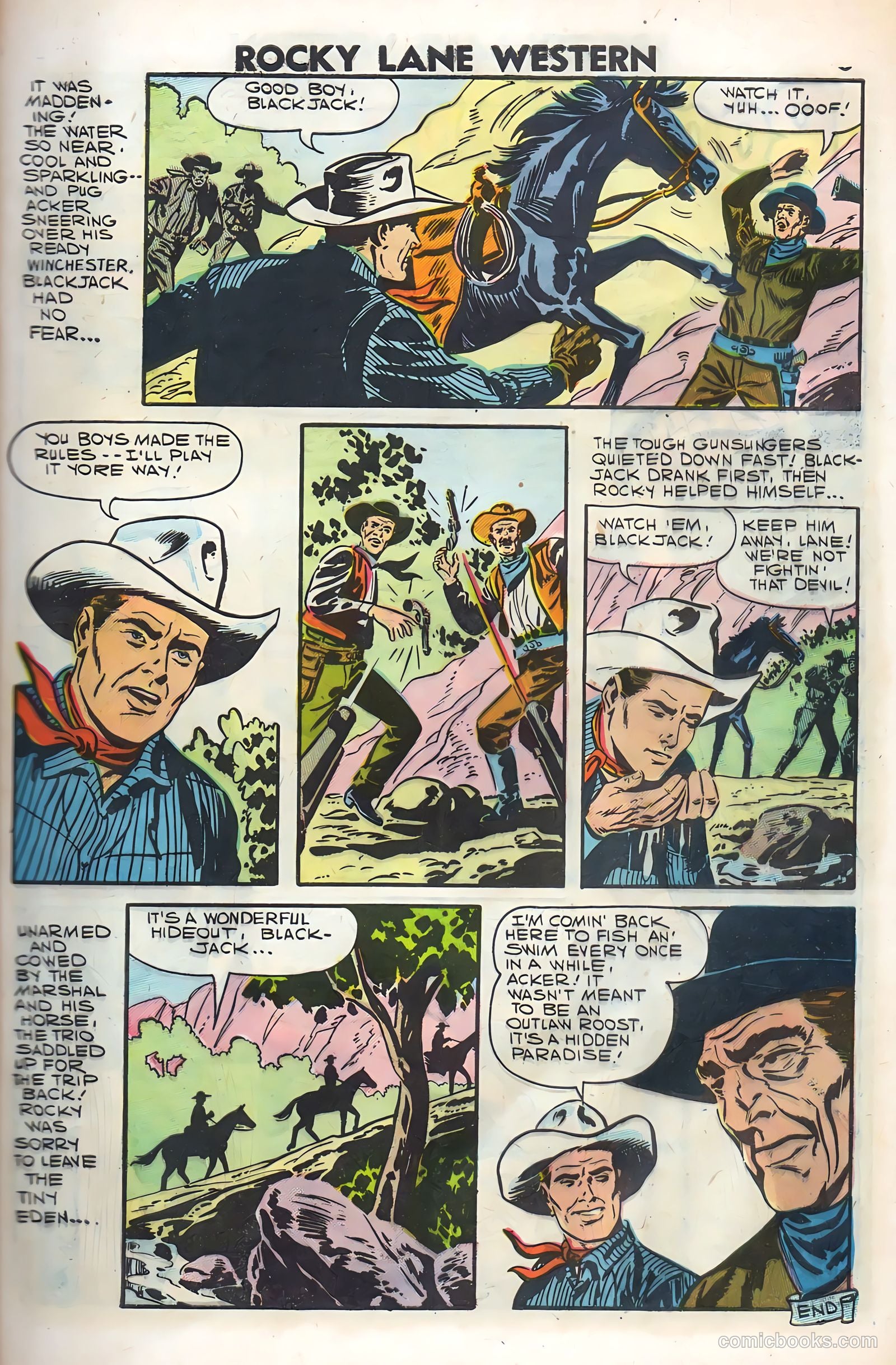 Rocky Lane Western #79 (1958) — page 7 of 68