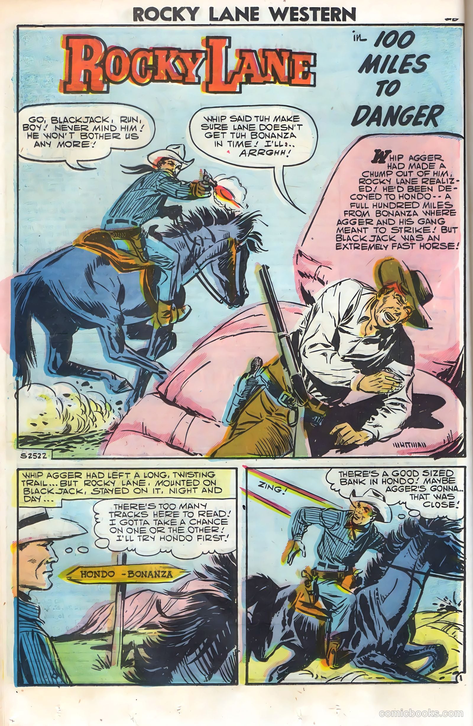 Rocky Lane Western #79 (1958) — page 22 of 68
