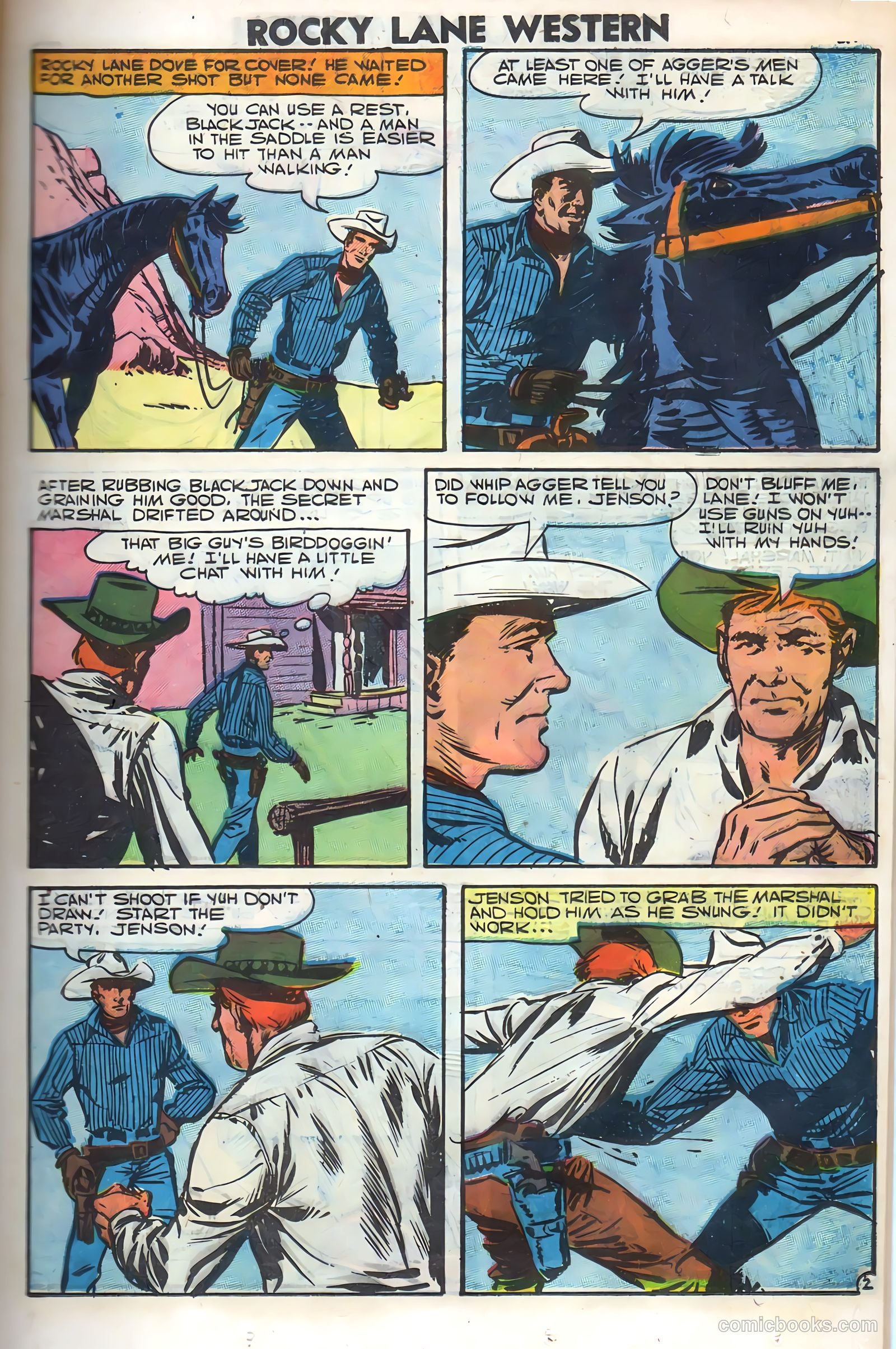 Rocky Lane Western #79 (1958) — page 23 of 68