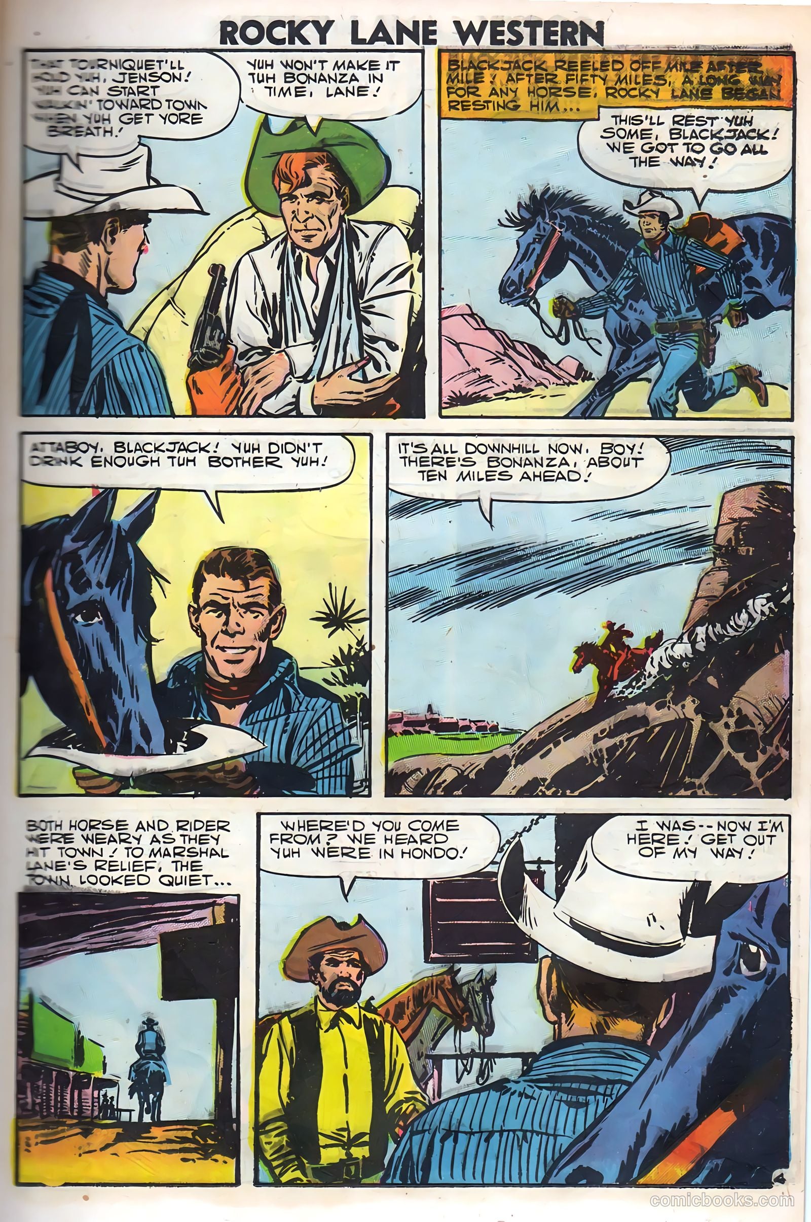 Rocky Lane Western #79 (1958) — page 25 of 68
