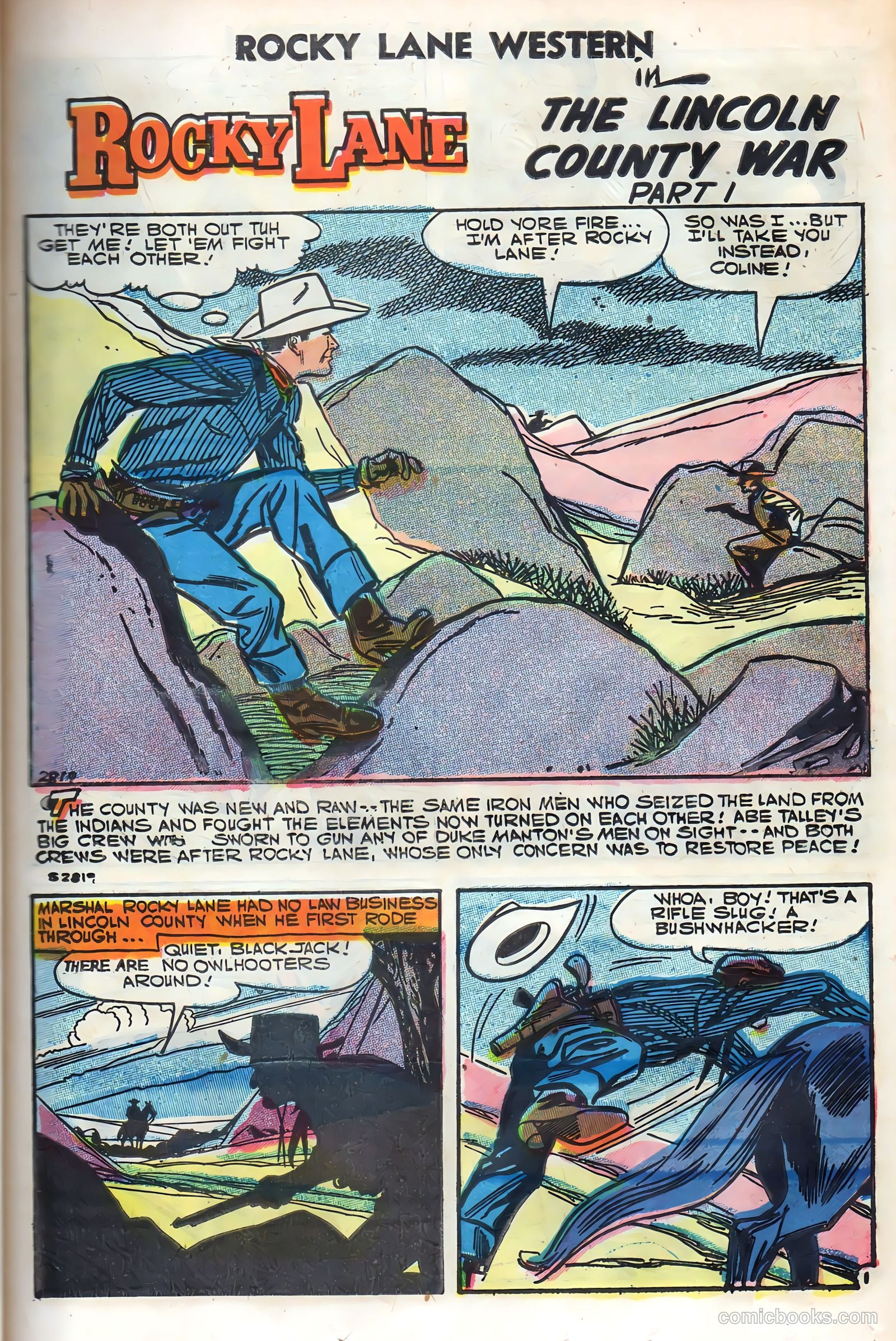 Rocky Lane Western #79 (1958) — page 29 of 68