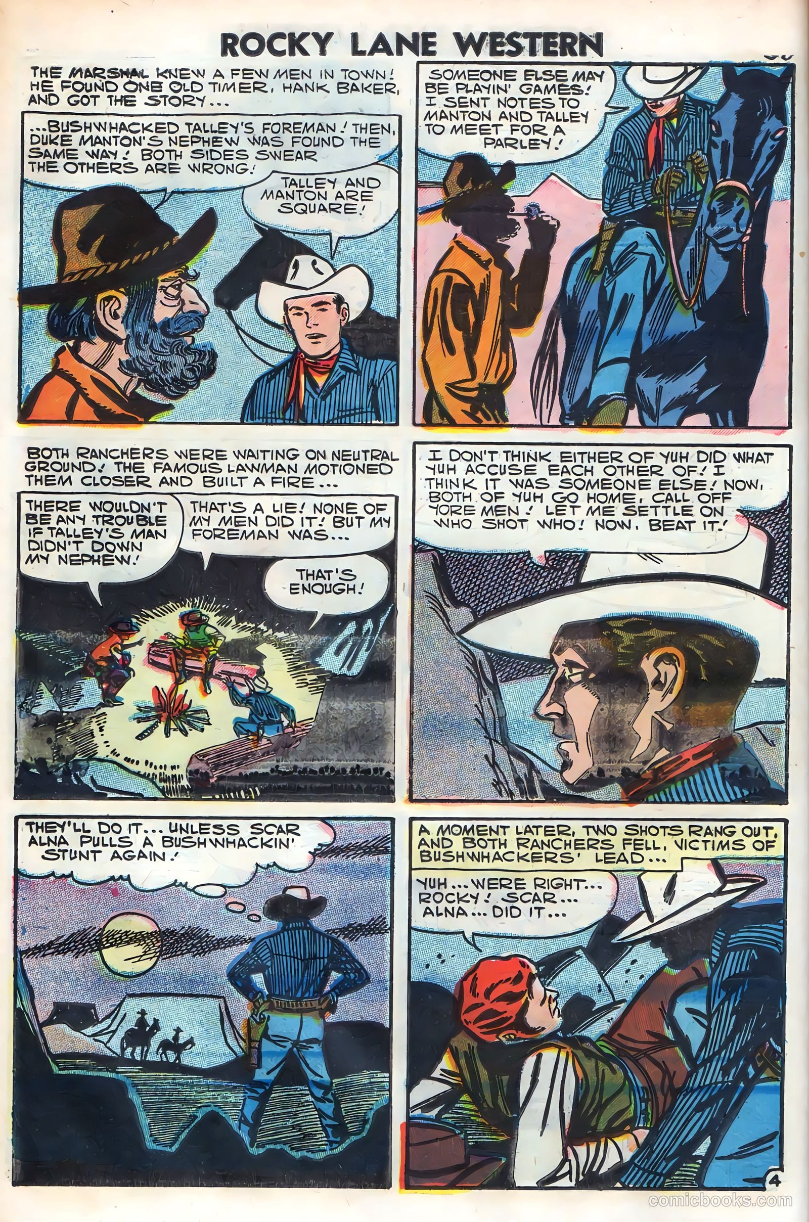 Rocky Lane Western #79 (1958) — page 32 of 68