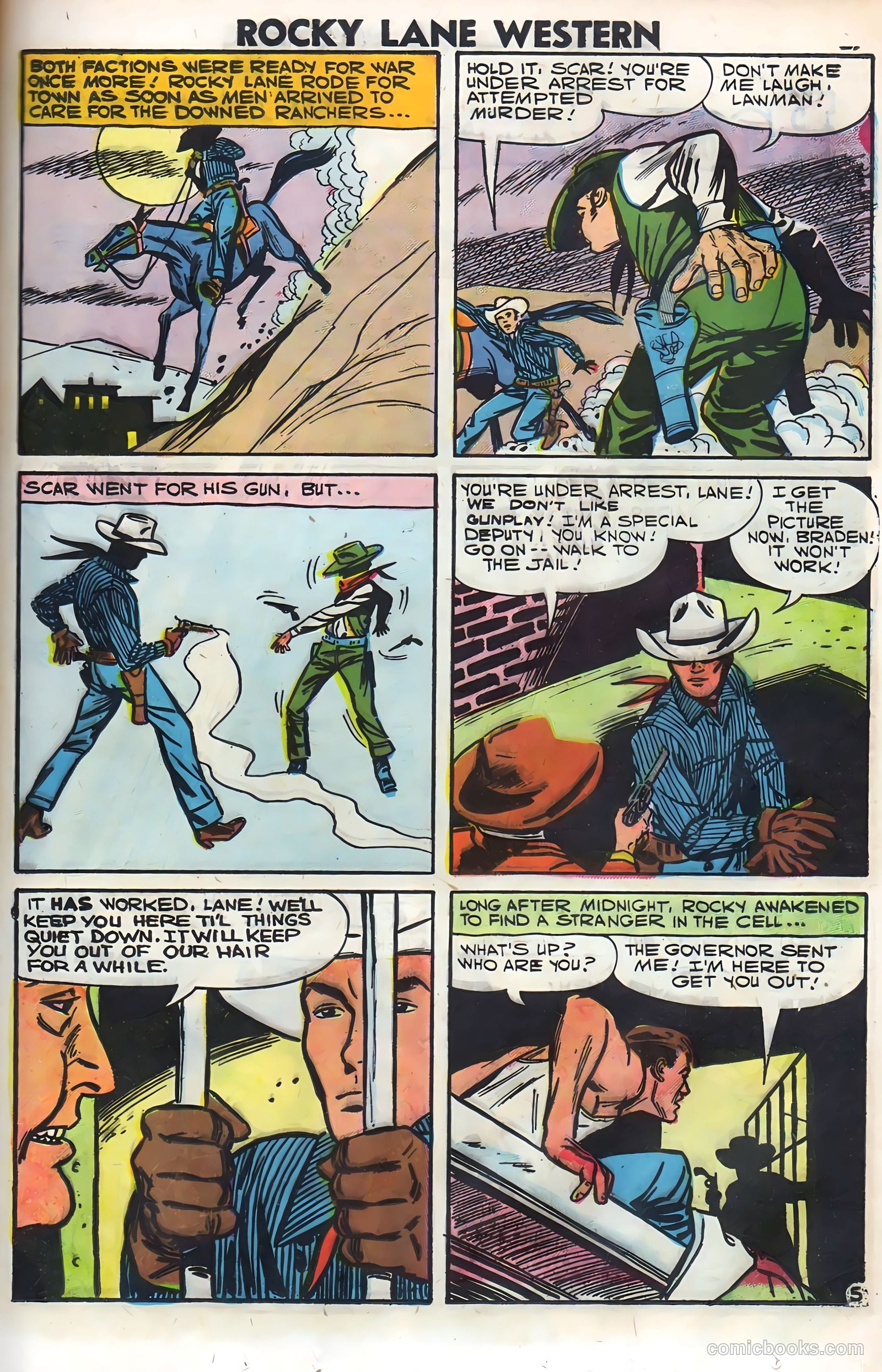 Rocky Lane Western #79 (1958) — page 33 of 68