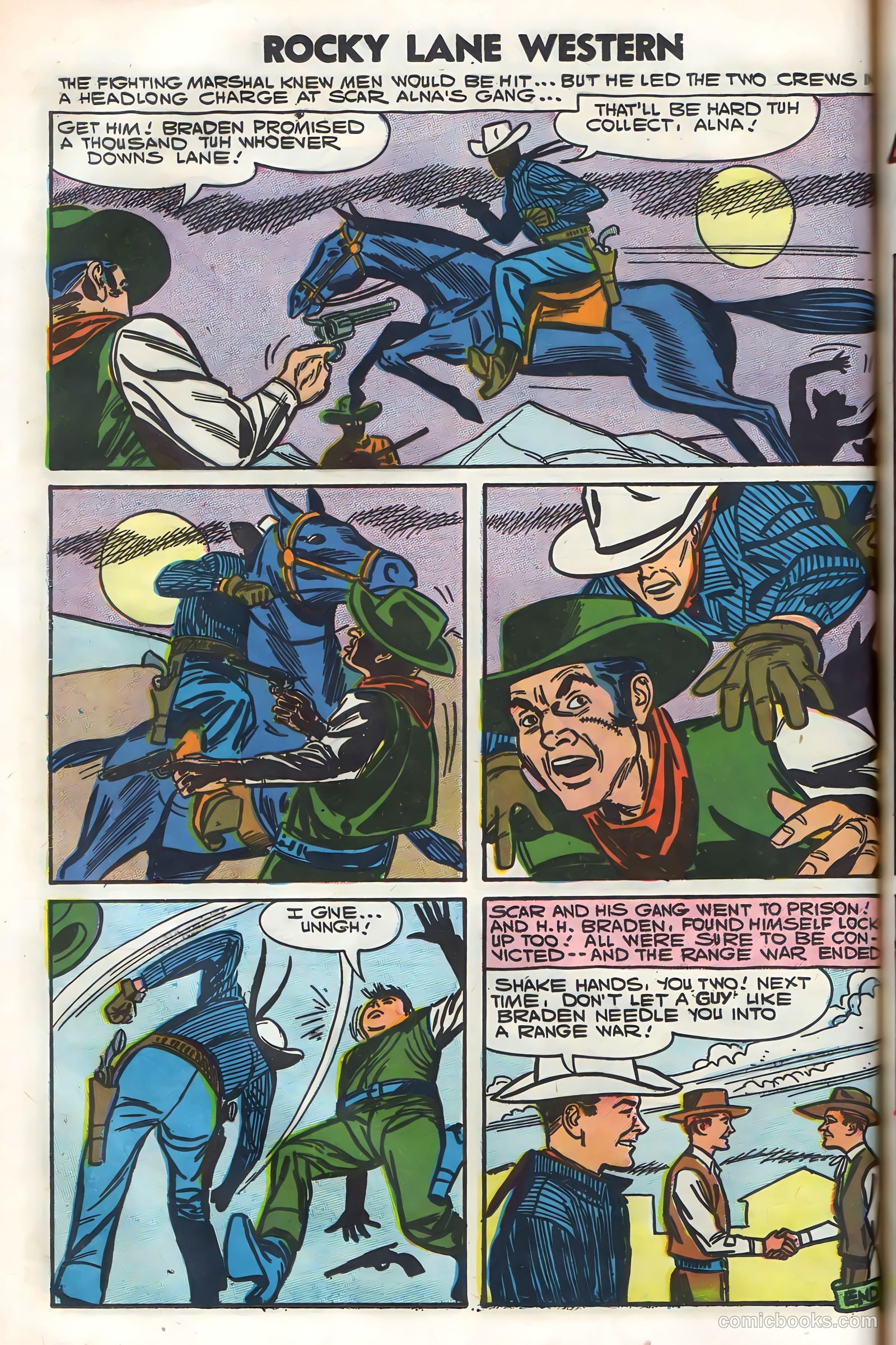 Rocky Lane Western #79 (1958) — page 38 of 68