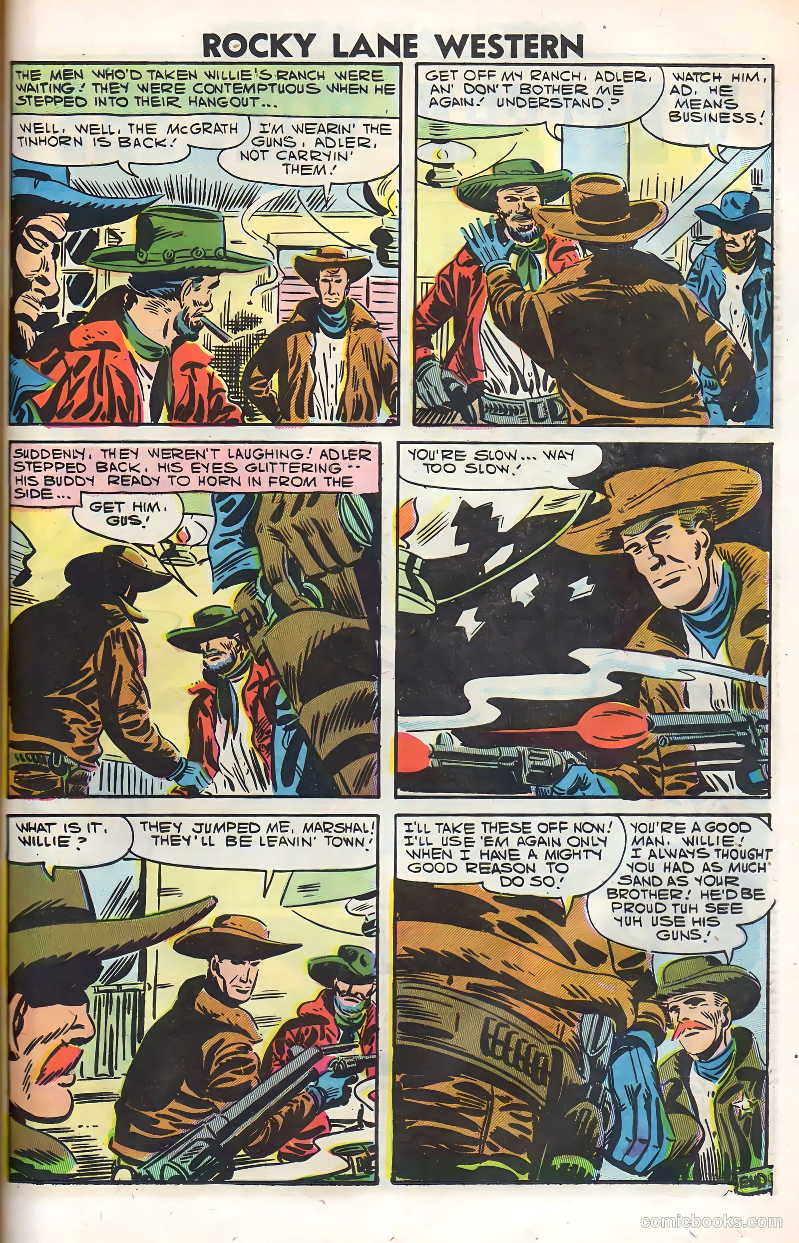 Rocky Lane Western #79 (1958) — page 41 of 68