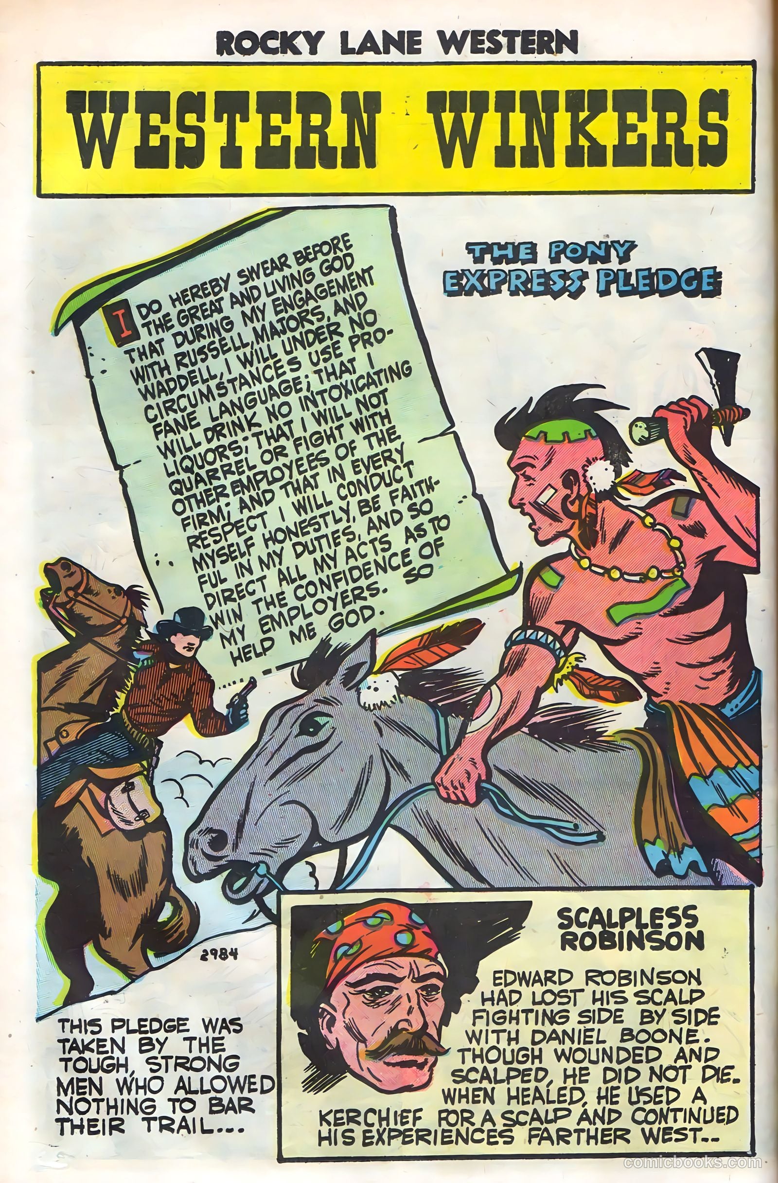 Rocky Lane Western #79 (1958) — page 42 of 68