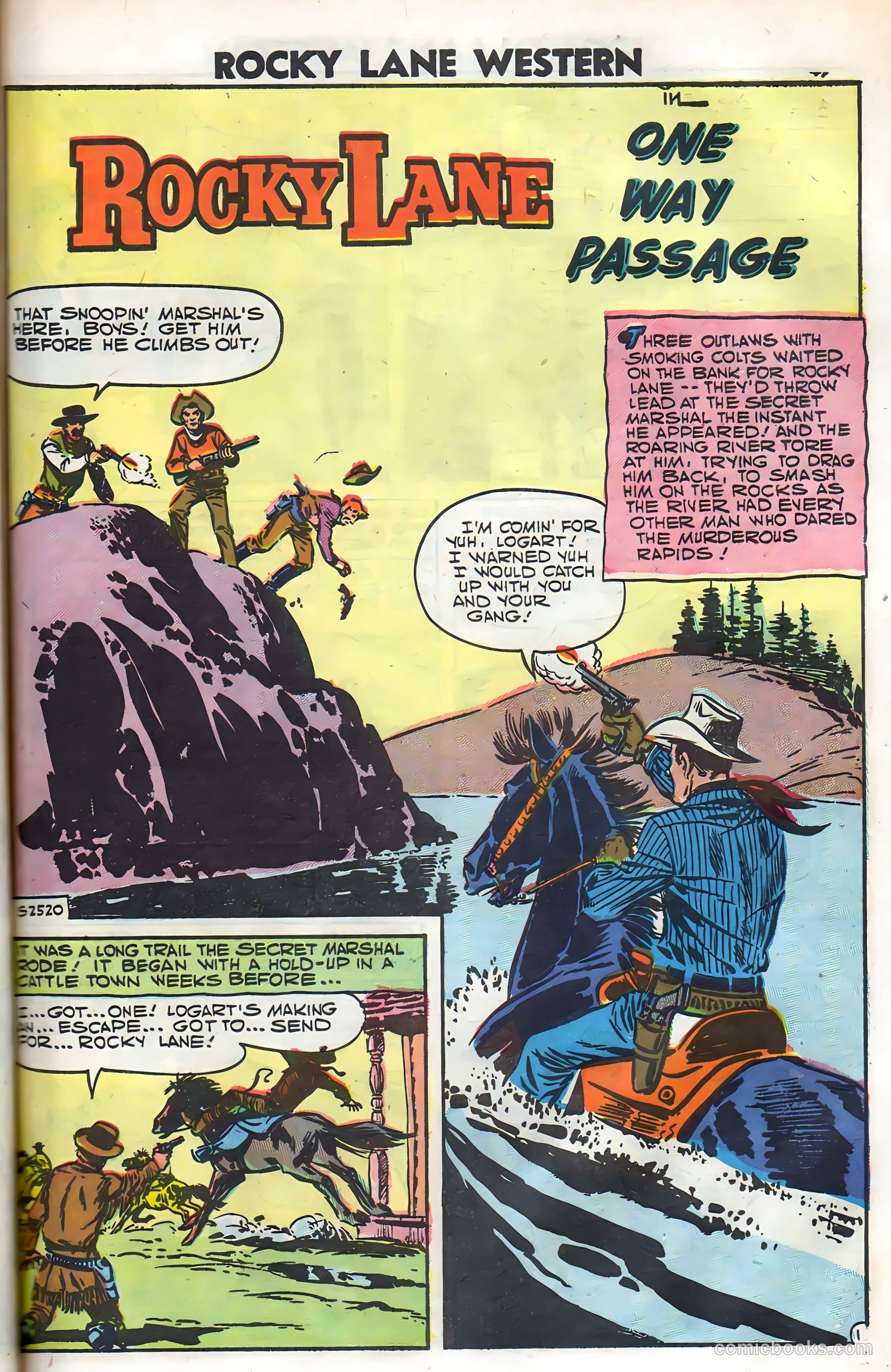 Rocky Lane Western #79 (1958) — page 43 of 68