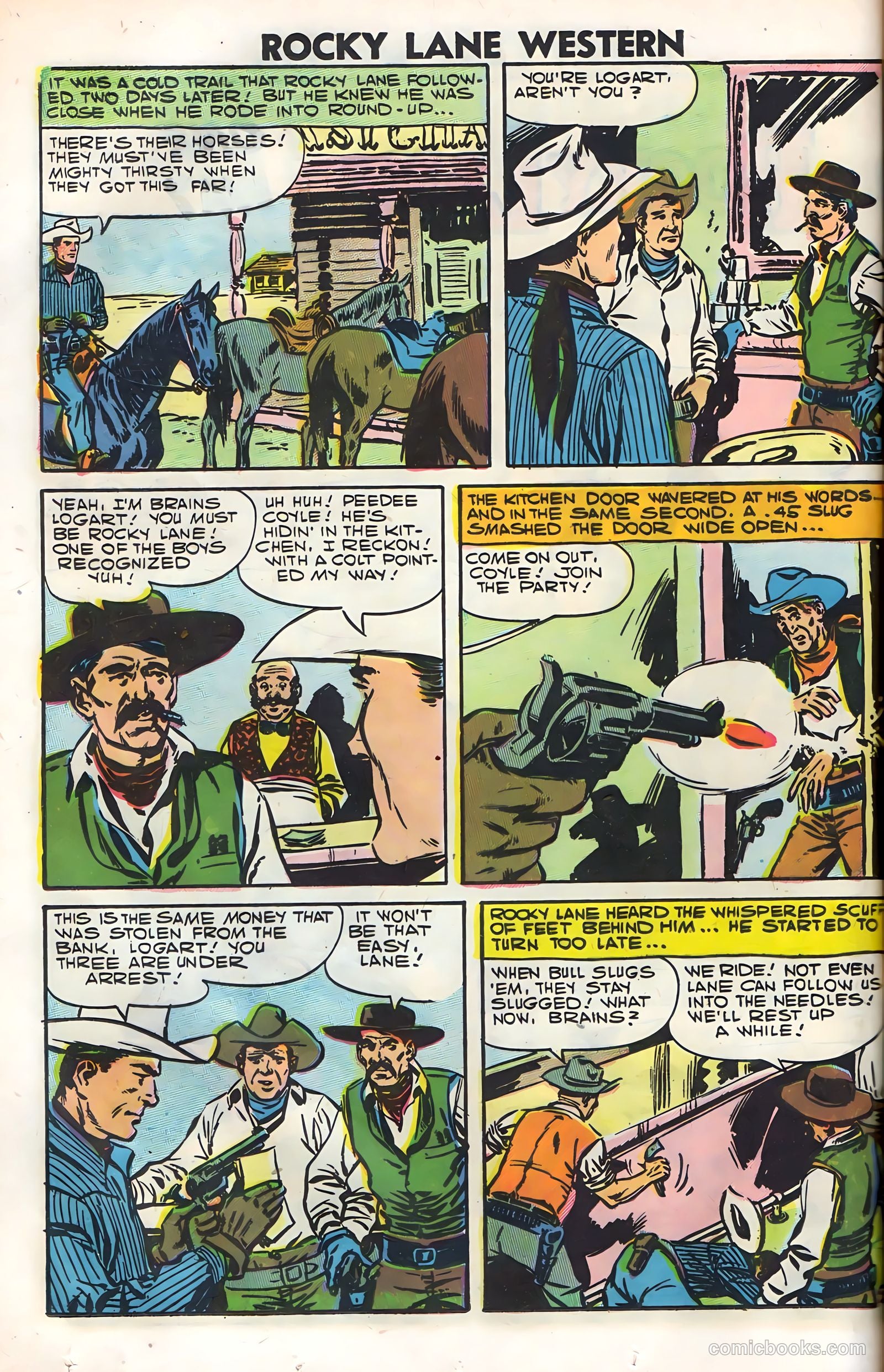 Rocky Lane Western #79 (1958) — page 44 of 68