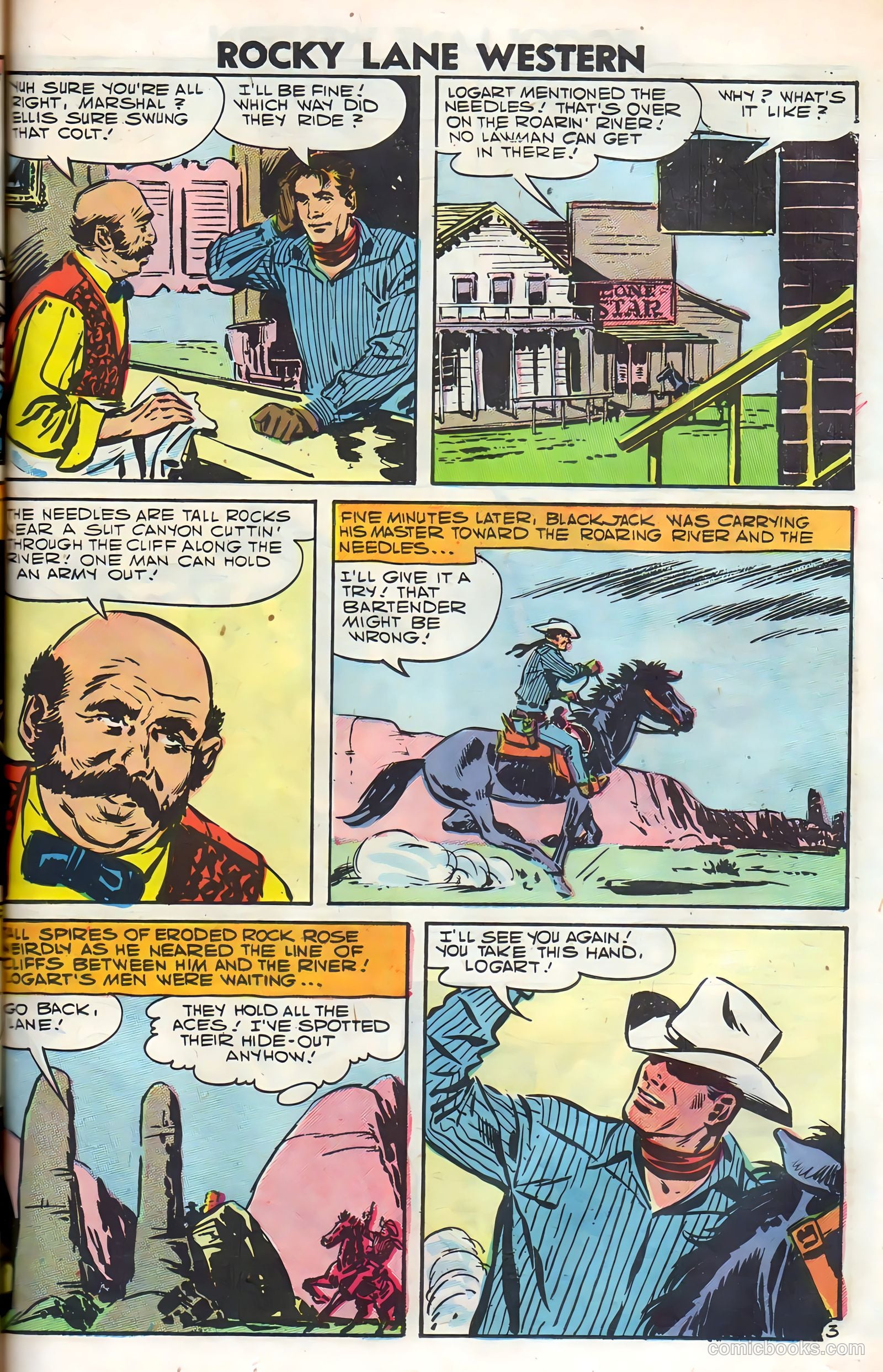 Rocky Lane Western #79 (1958) — page 45 of 68