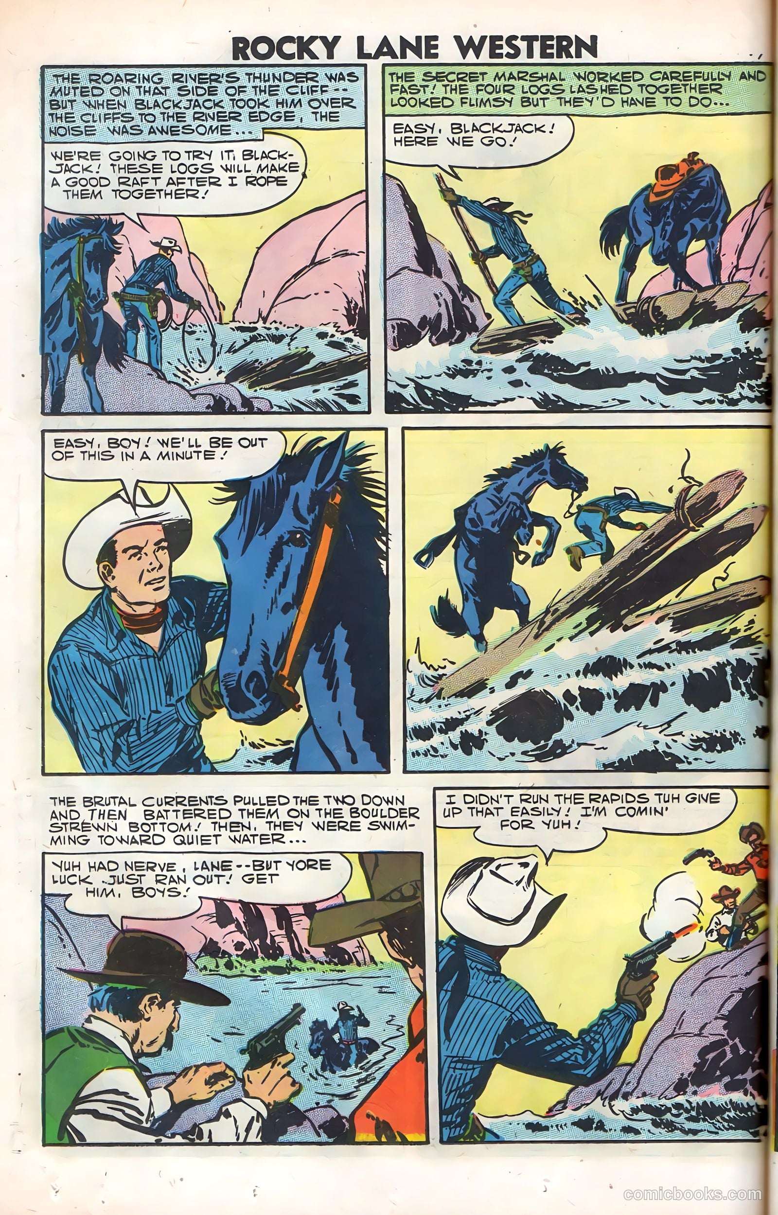 Rocky Lane Western #79 (1958) — page 46 of 68