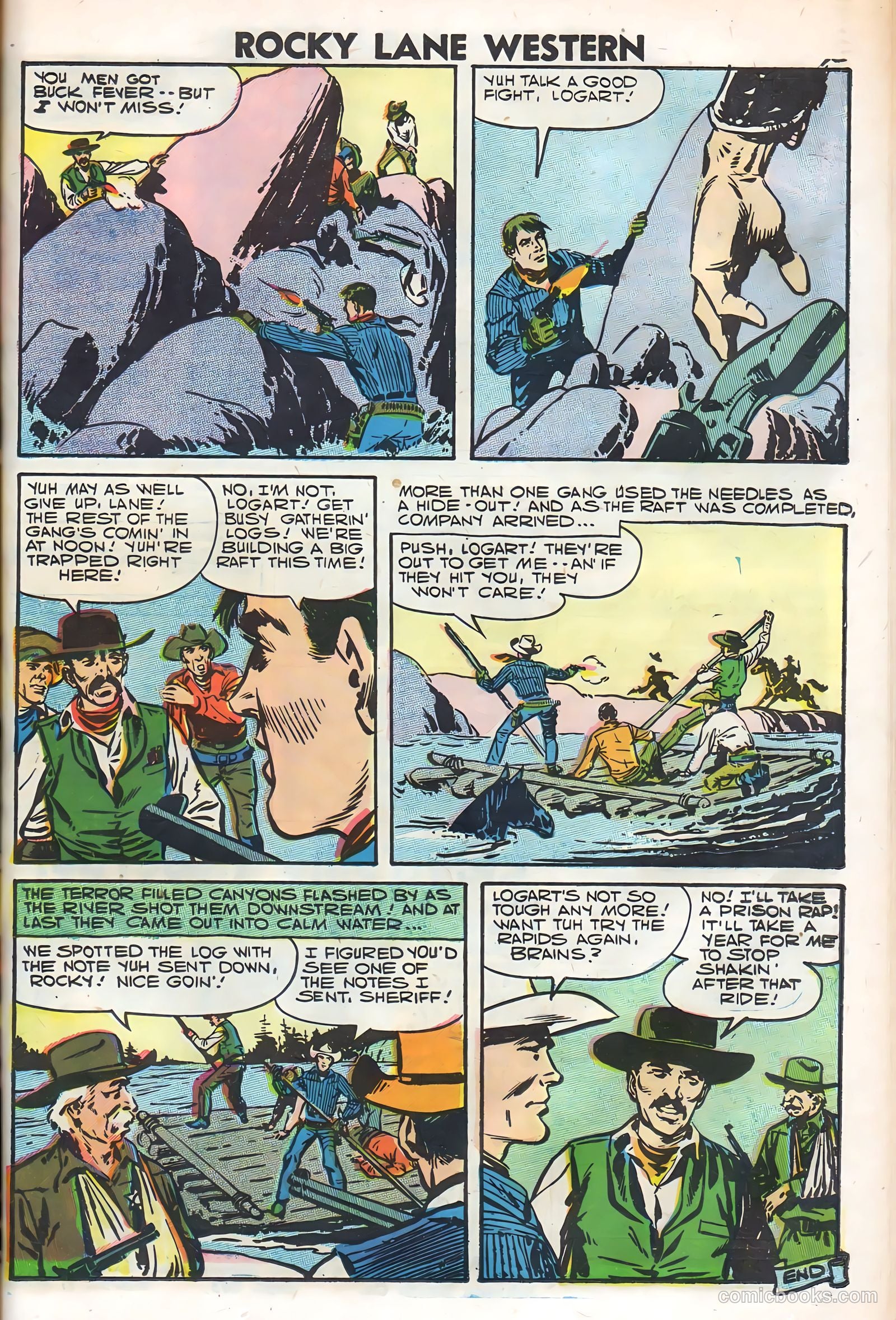 Rocky Lane Western #79 (1958) — page 47 of 68