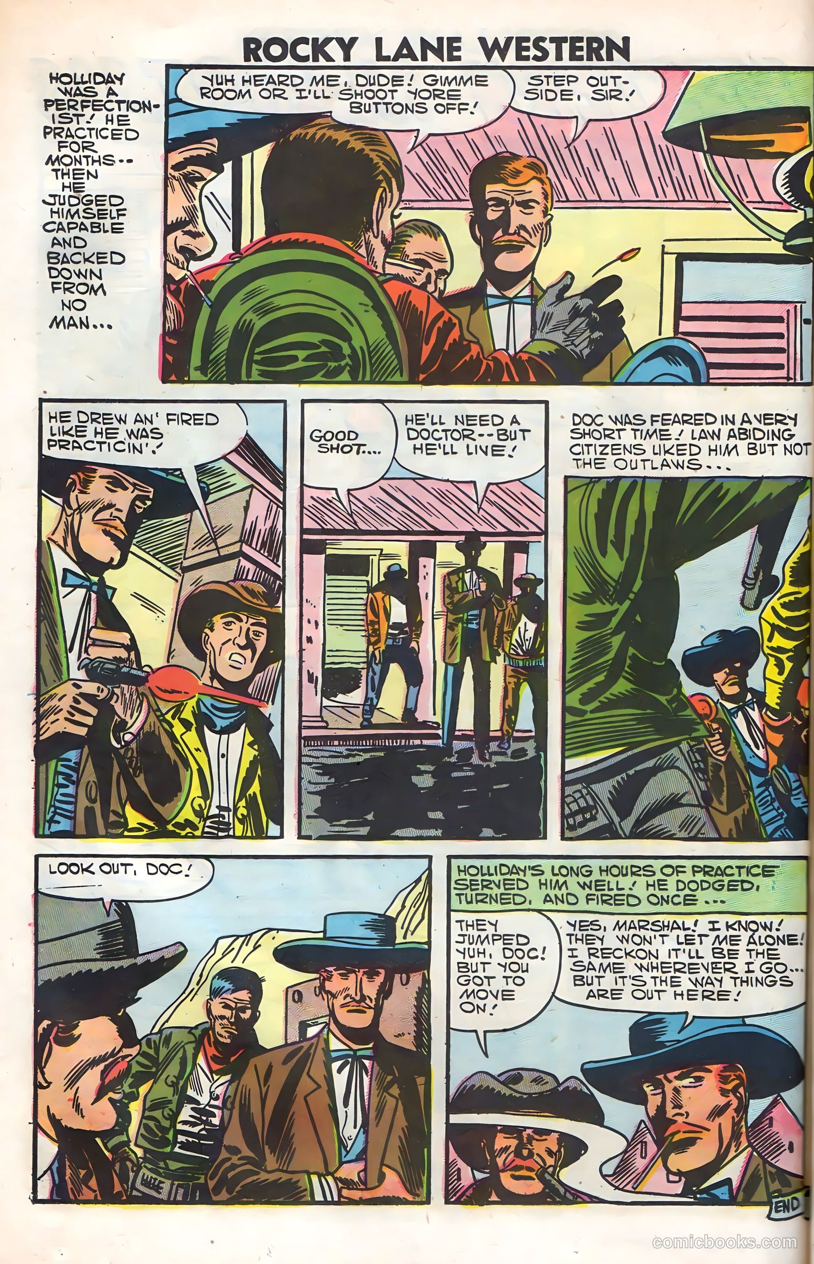 Rocky Lane Western #79 (1958) — page 50 of 68