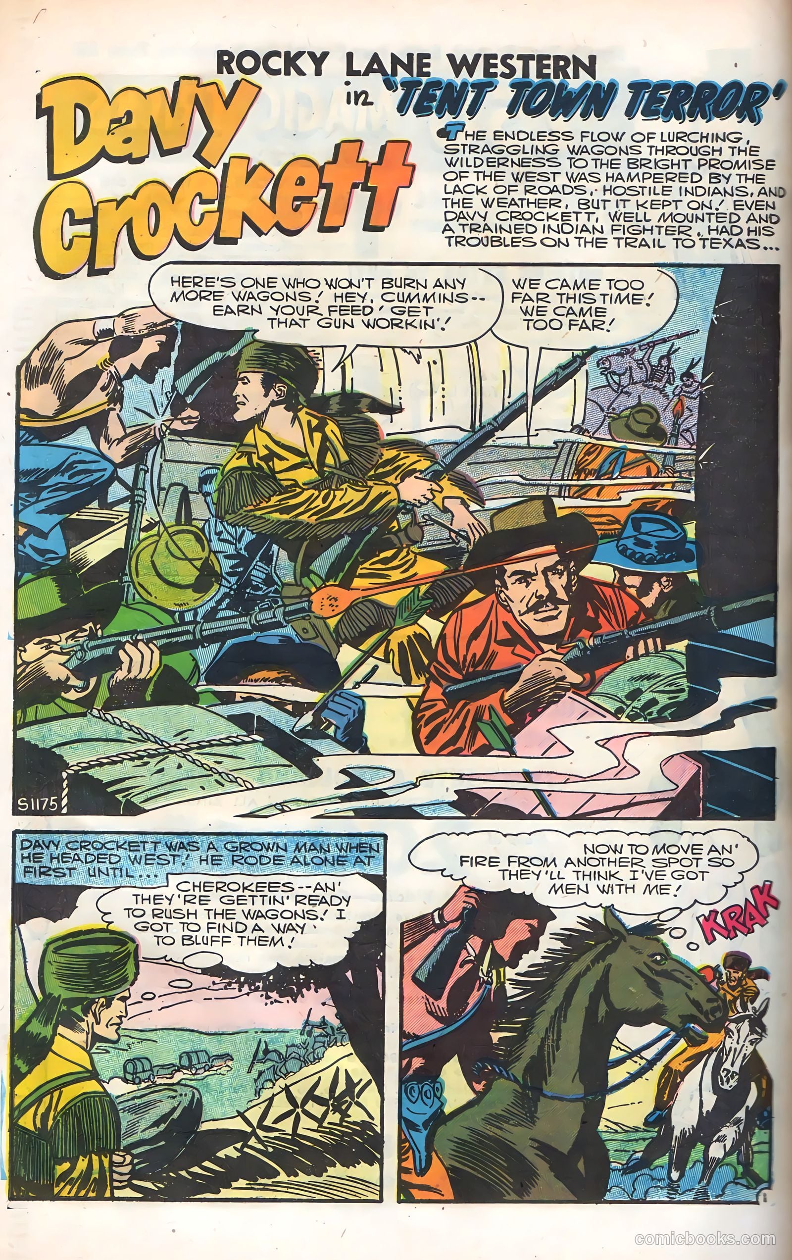 Rocky Lane Western #79 (1958) — page 54 of 68