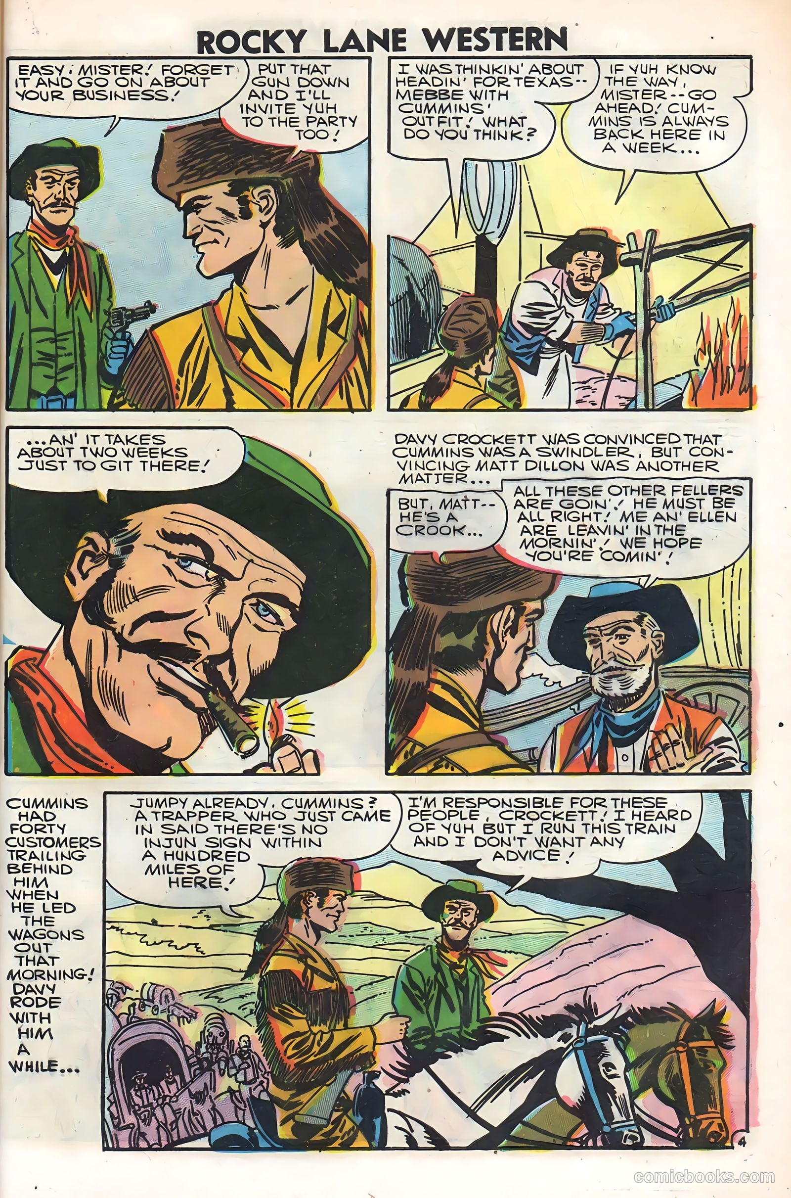 Rocky Lane Western #79 (1958) — page 57 of 68