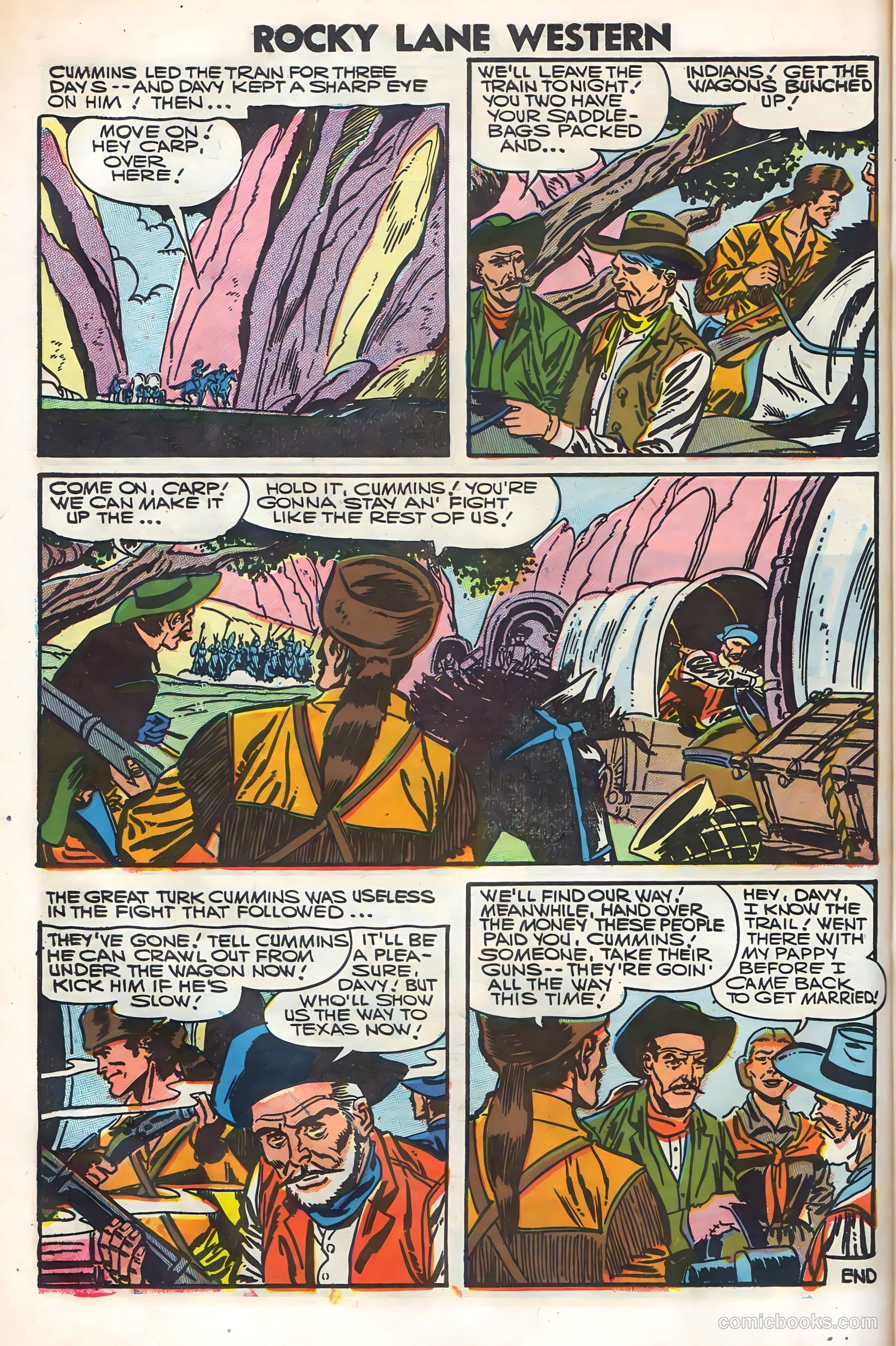 Rocky Lane Western #79 (1958) — page 58 of 68