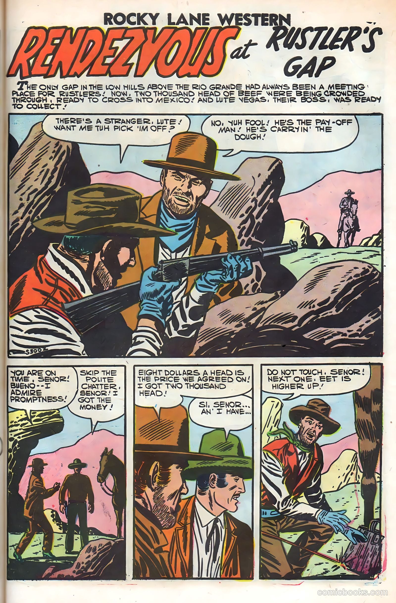 Rocky Lane Western #79 (1958) — page 59 of 68
