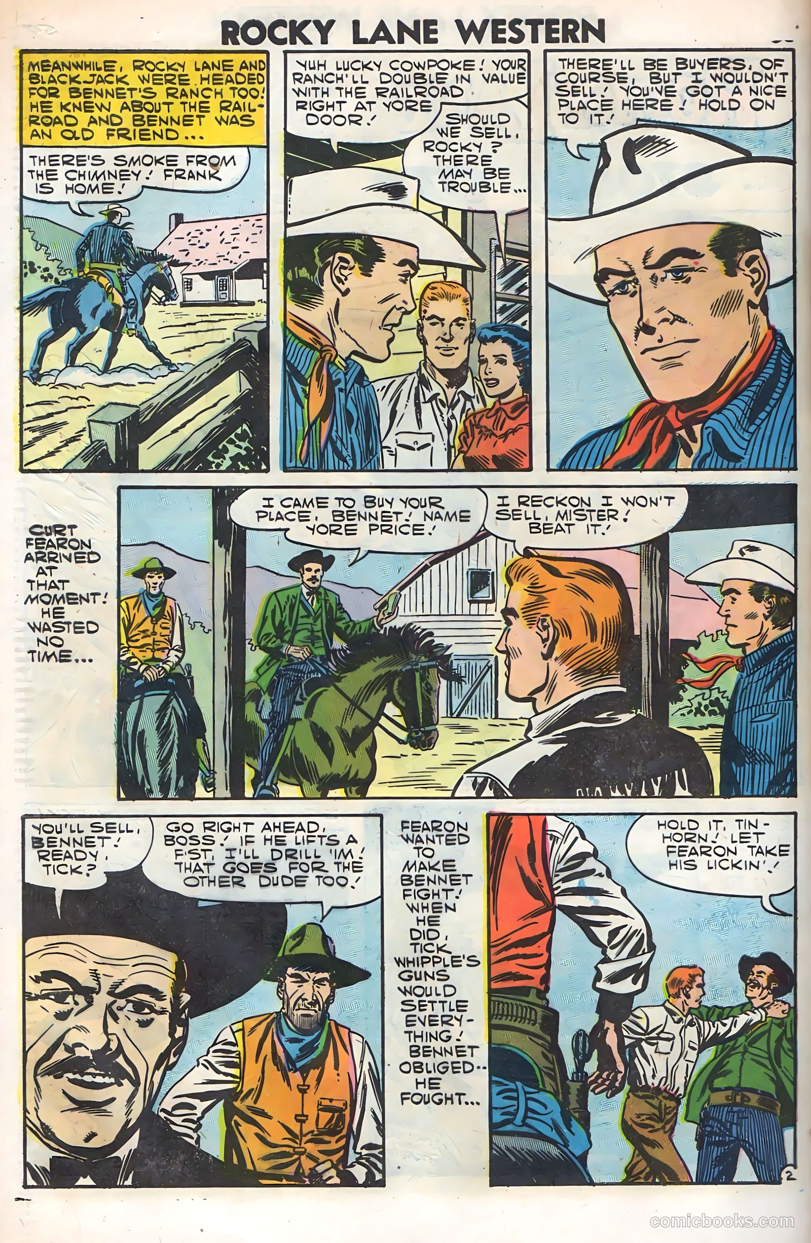 Rocky Lane Western #79 (1958) — page 62 of 68