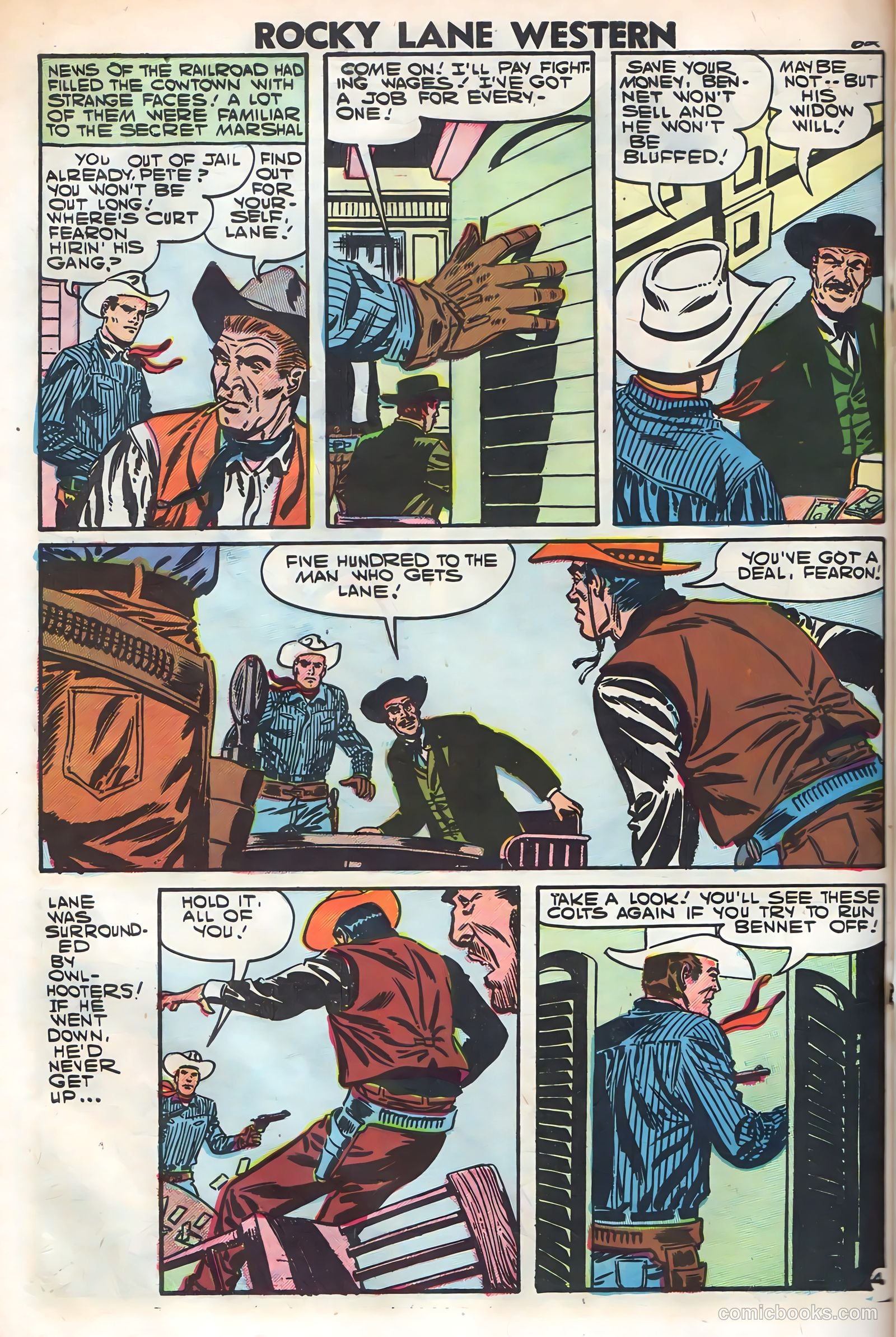 Rocky Lane Western #79 (1958) — page 64 of 68