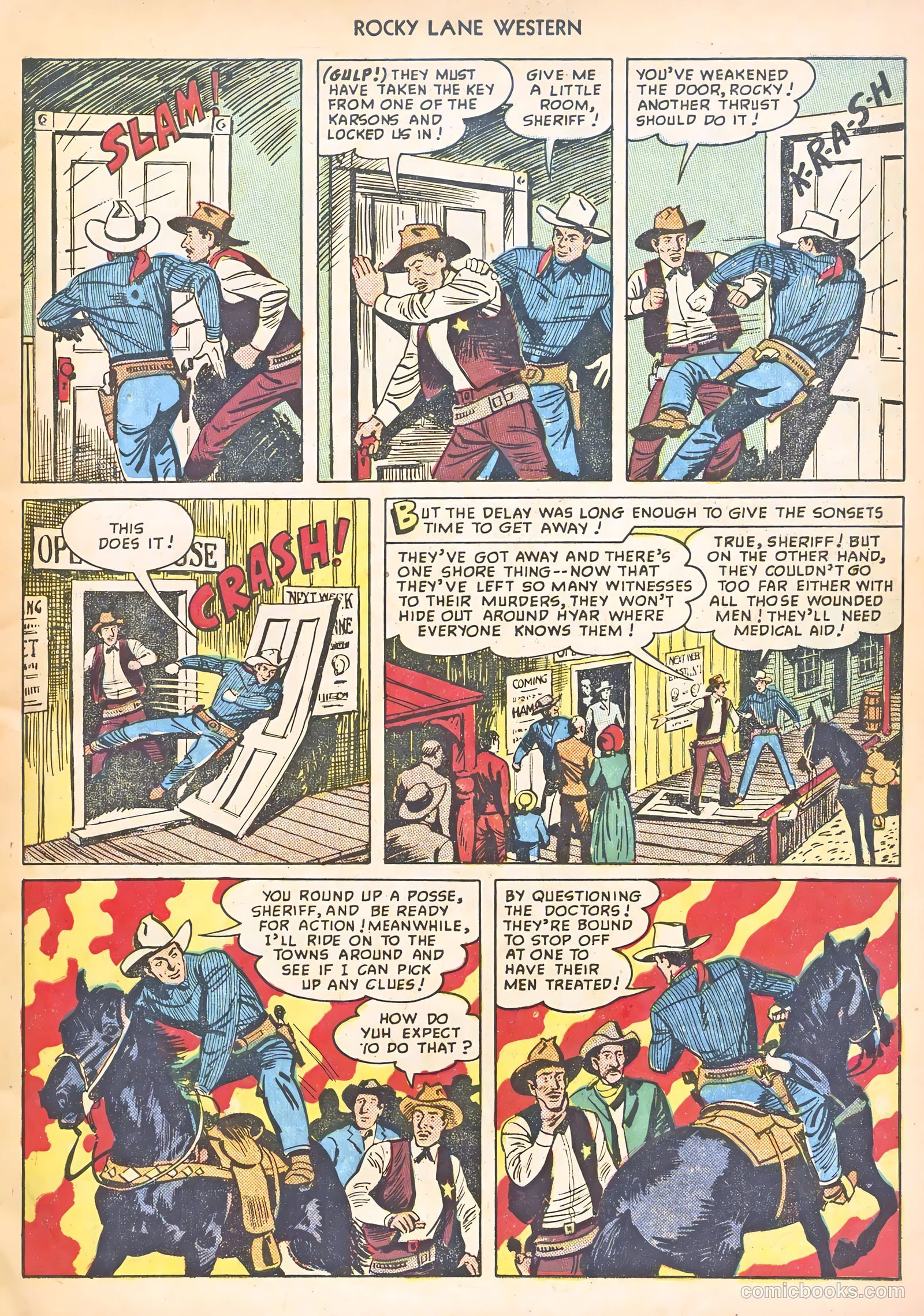 Rocky Lane Western #8 (1949) — page 7 of 52