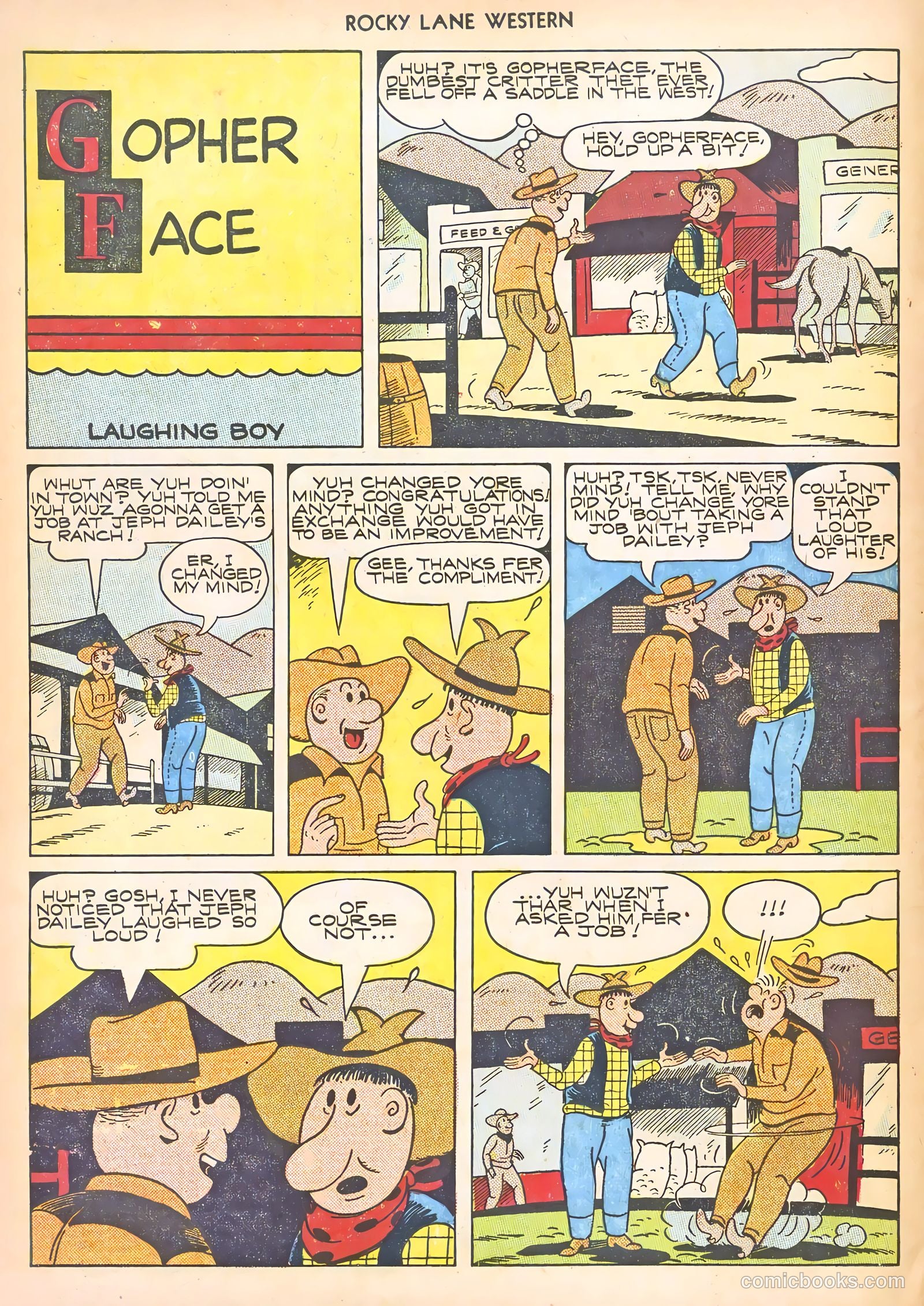 Rocky Lane Western #8 (1949) — page 14 of 52