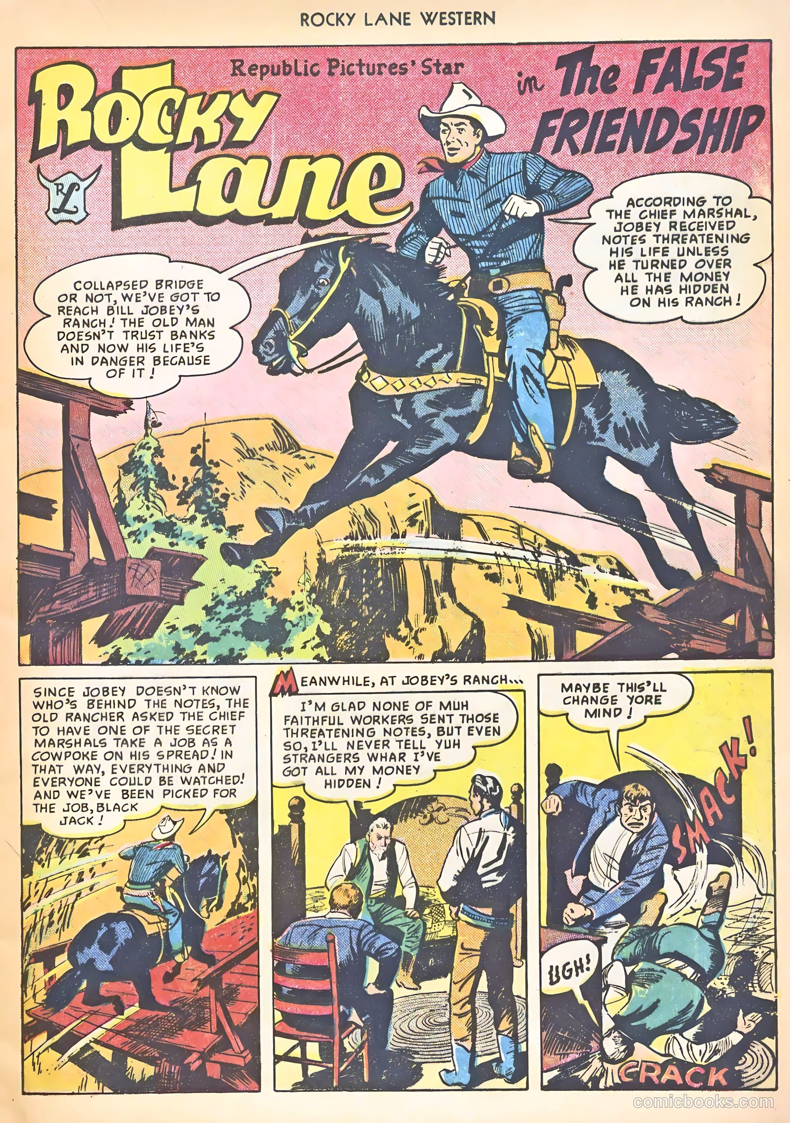 Rocky Lane Western #8 (1949) — page 17 of 52