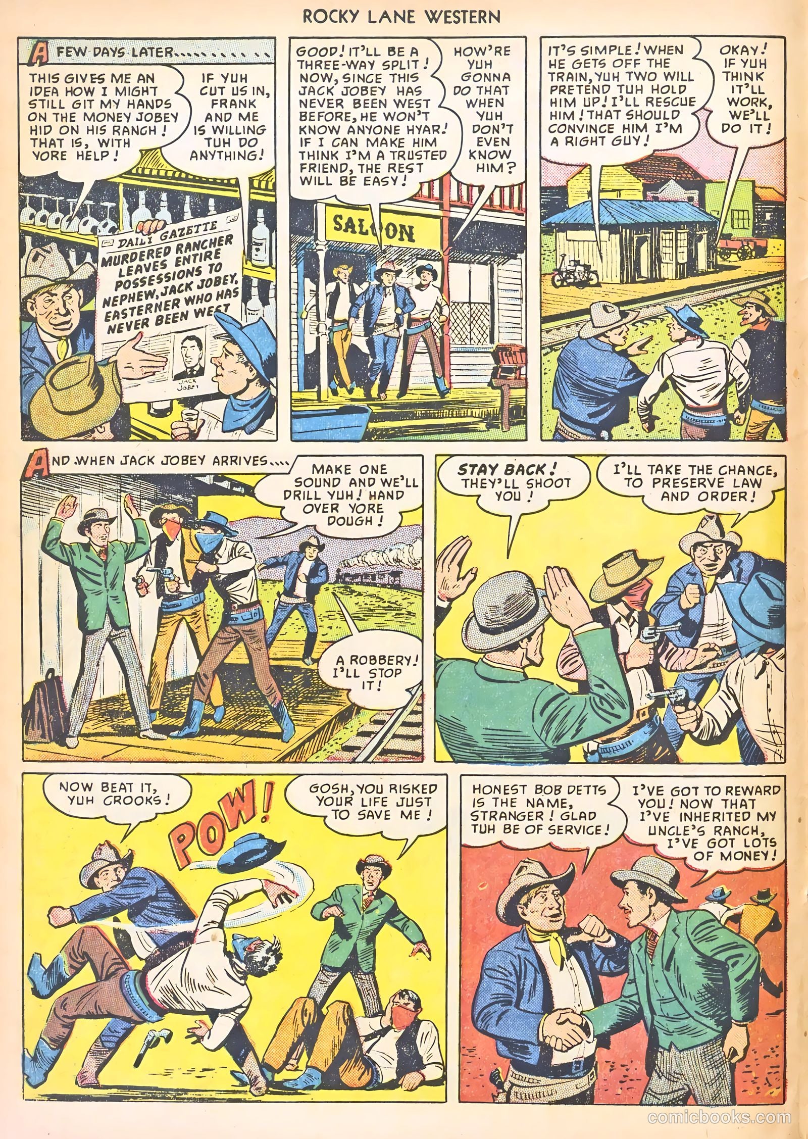 Rocky Lane Western #8 (1949) — page 20 of 52
