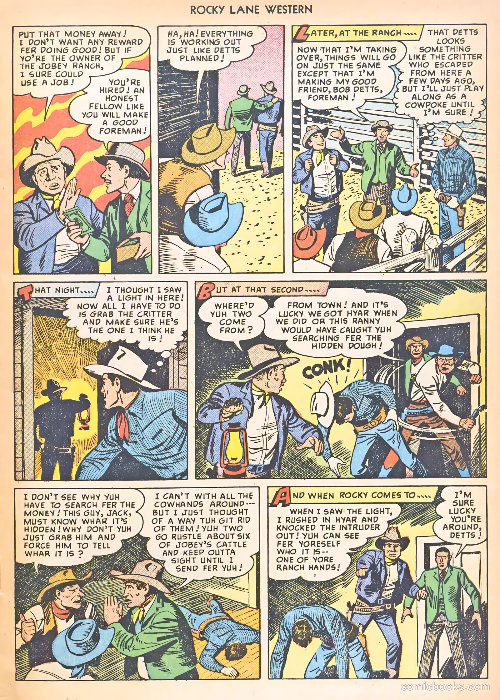 Rocky Lane Western #8 (1949) — page 21 of 52