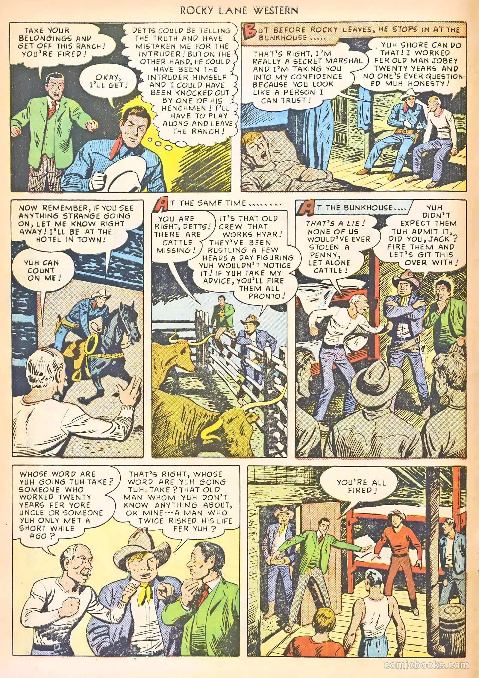 Rocky Lane Western #8 (1949) — page 22 of 52