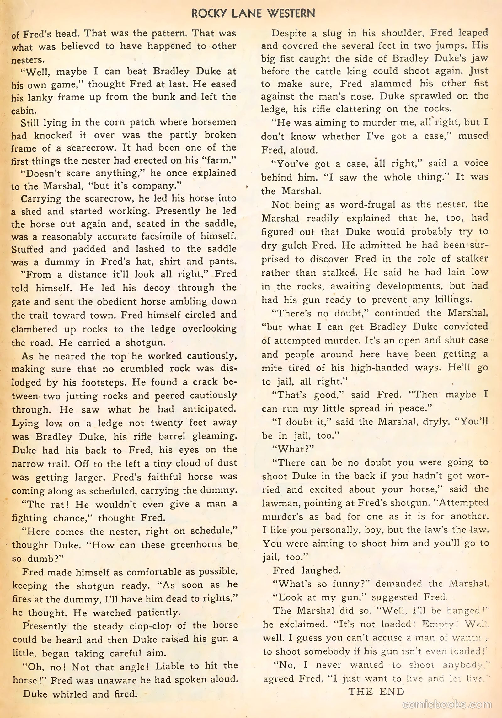 Rocky Lane Western #8 (1949) — page 35 of 52