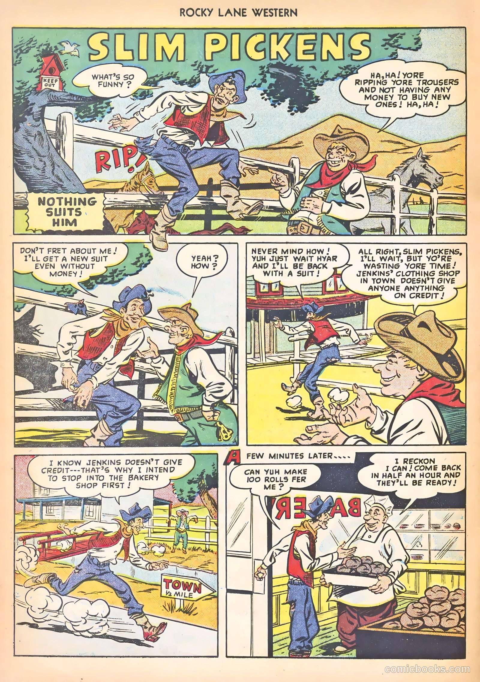 Rocky Lane Western #8 (1949) — page 36 of 52