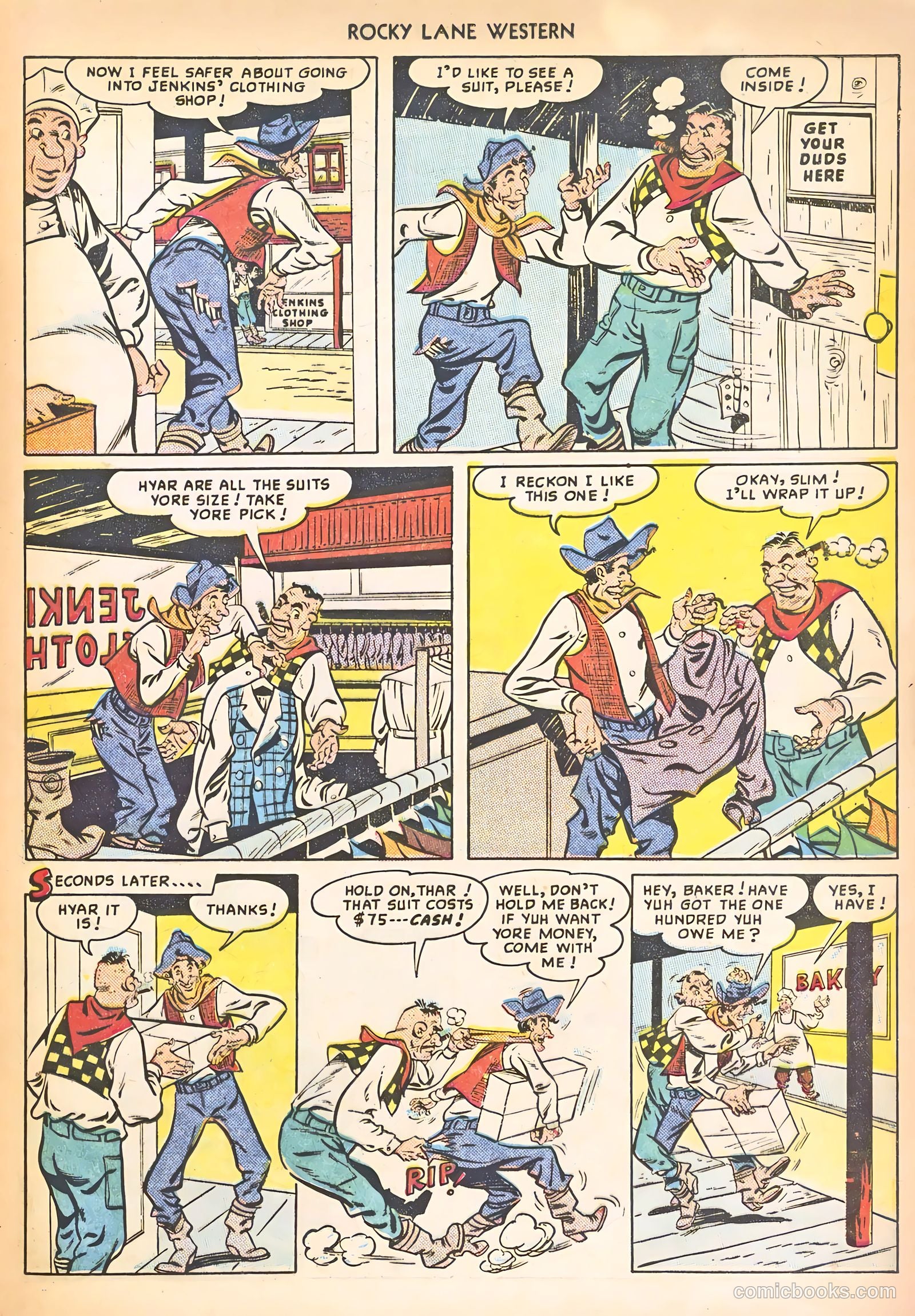 Rocky Lane Western #8 (1949) — page 37 of 52