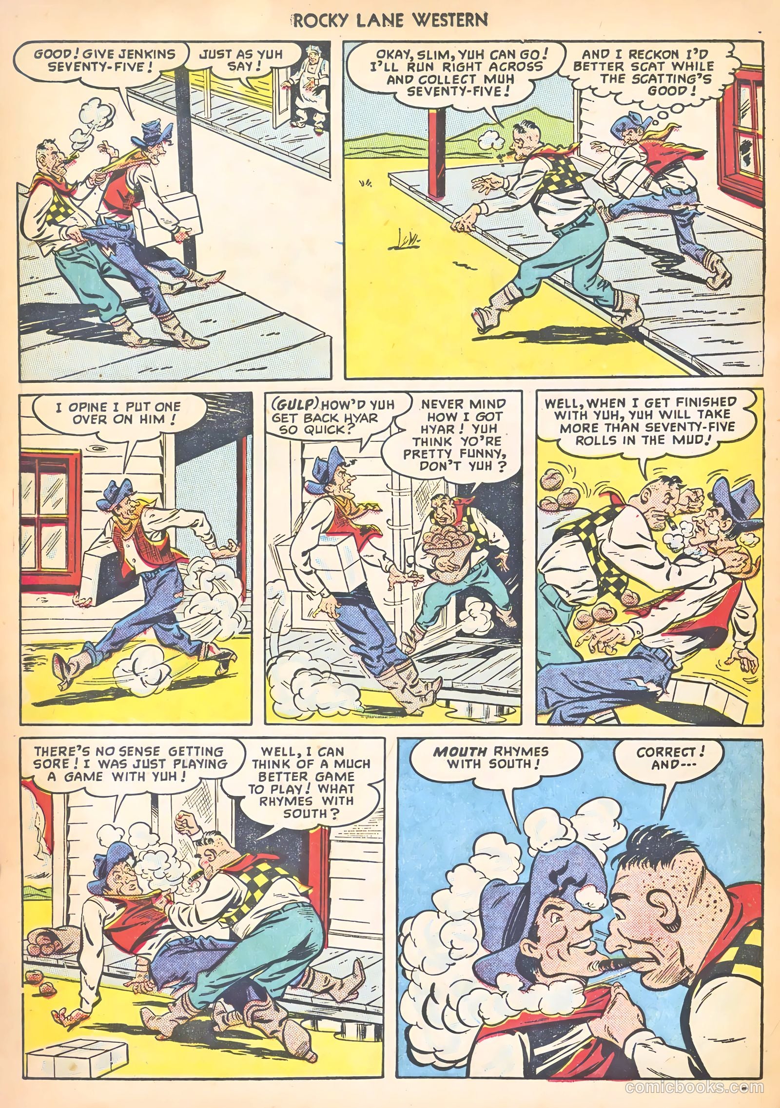 Rocky Lane Western #8 (1949) — page 38 of 52