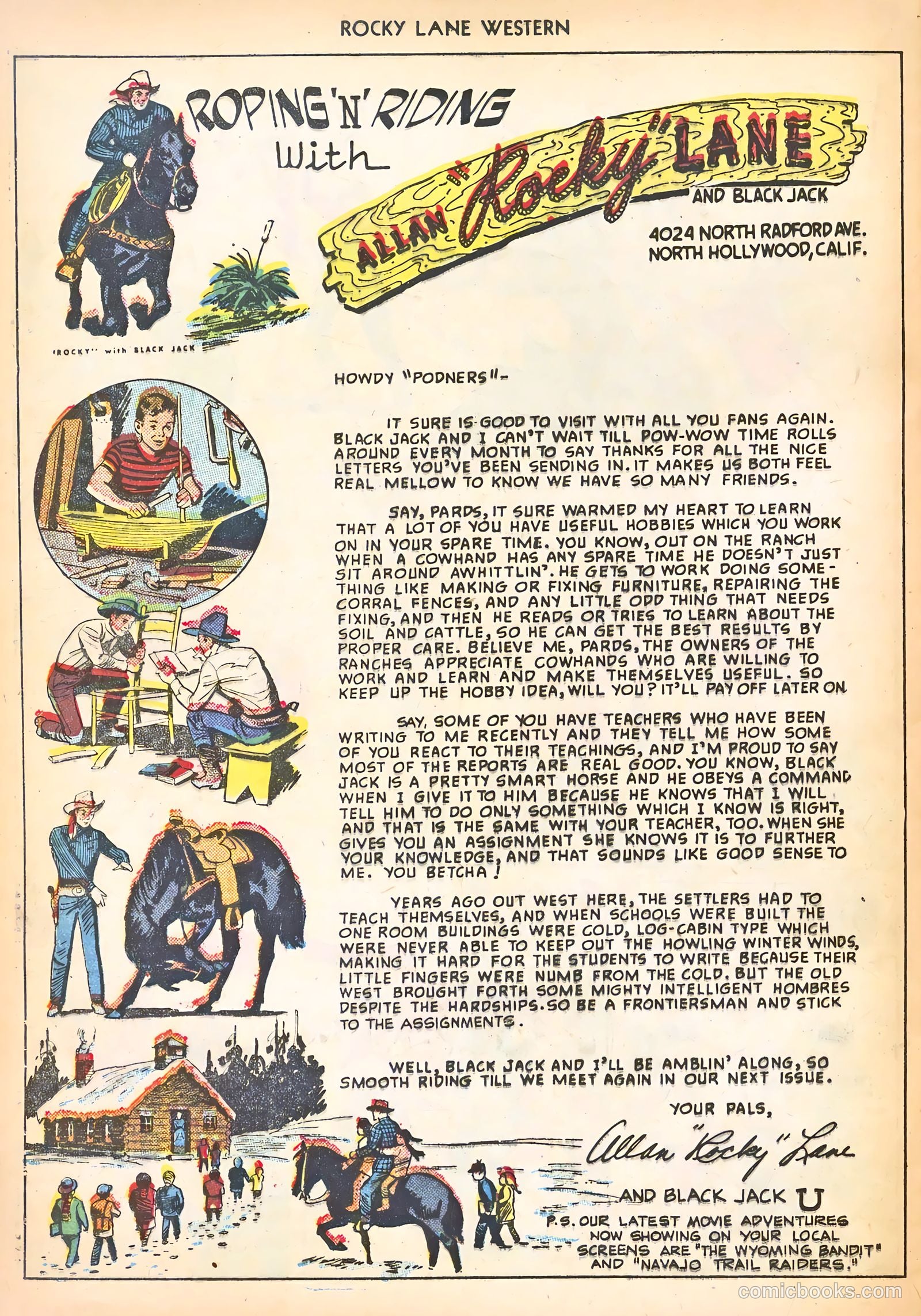 Rocky Lane Western #8 (1949) — page 40 of 52