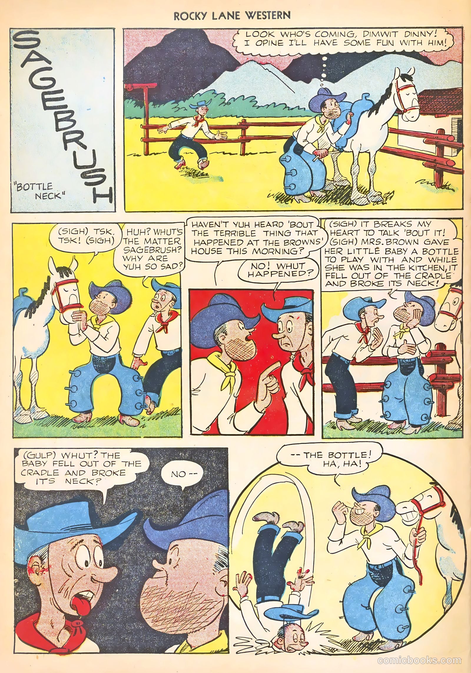 Rocky Lane Western #8 (1949) — page 50 of 52
