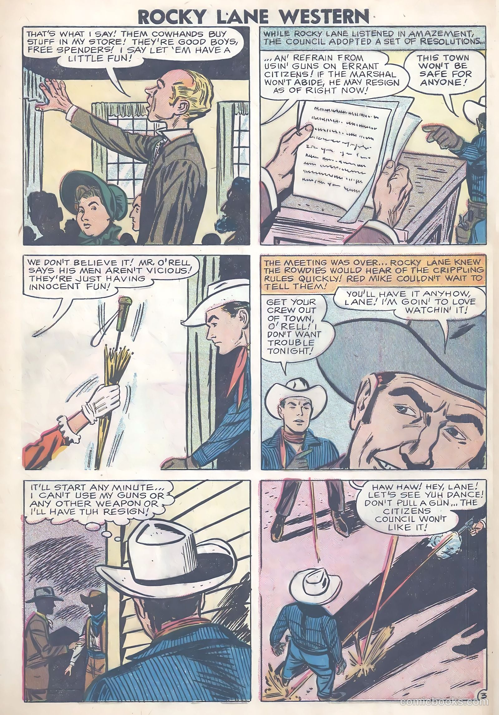 Rocky Lane Western #80 (1958) — page 5 of 36