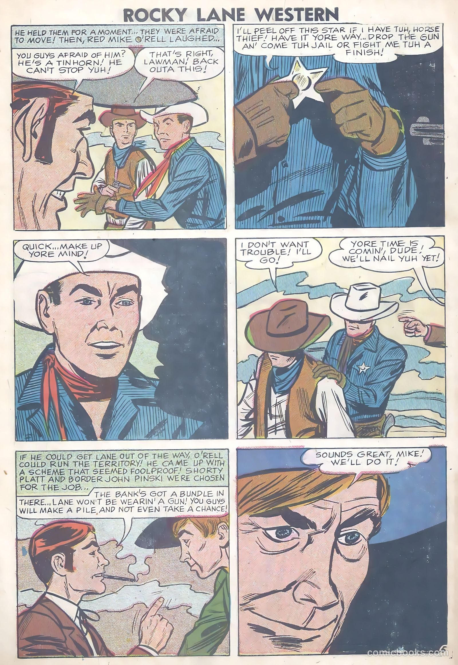 Rocky Lane Western #80 (1958) — page 7 of 36