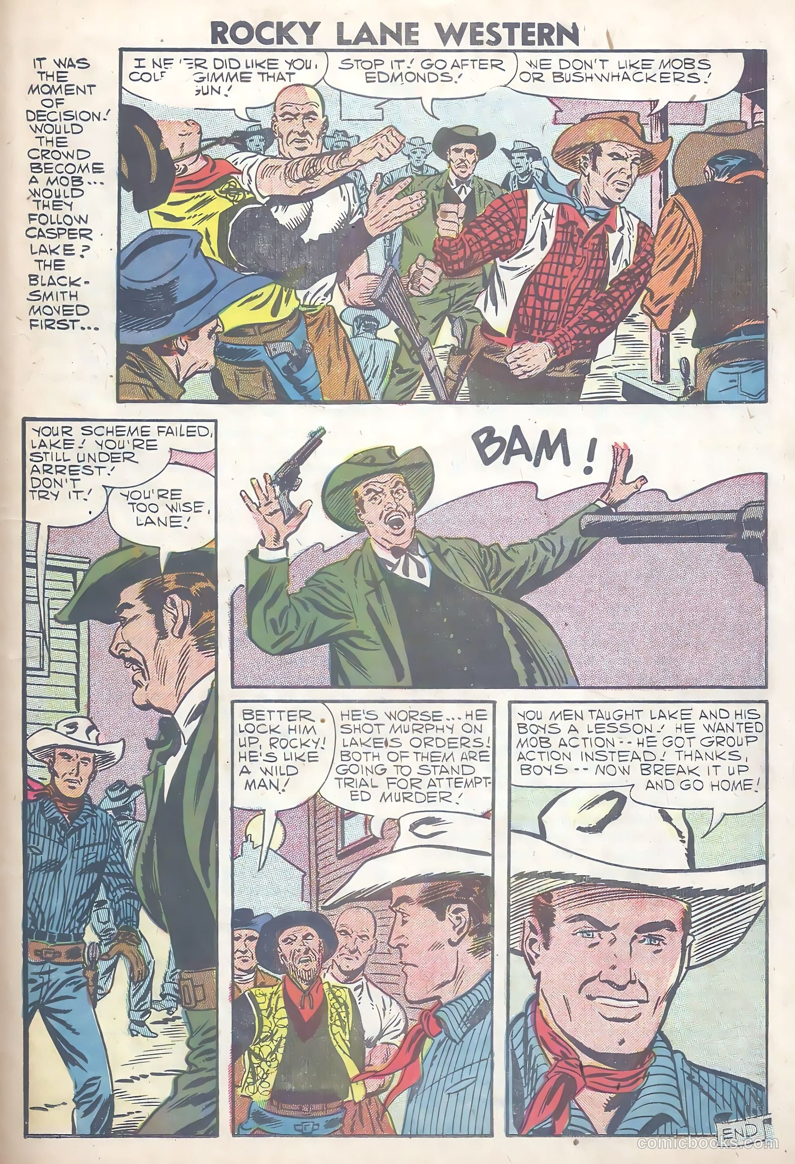 Rocky Lane Western #80 (1958) — page 23 of 36