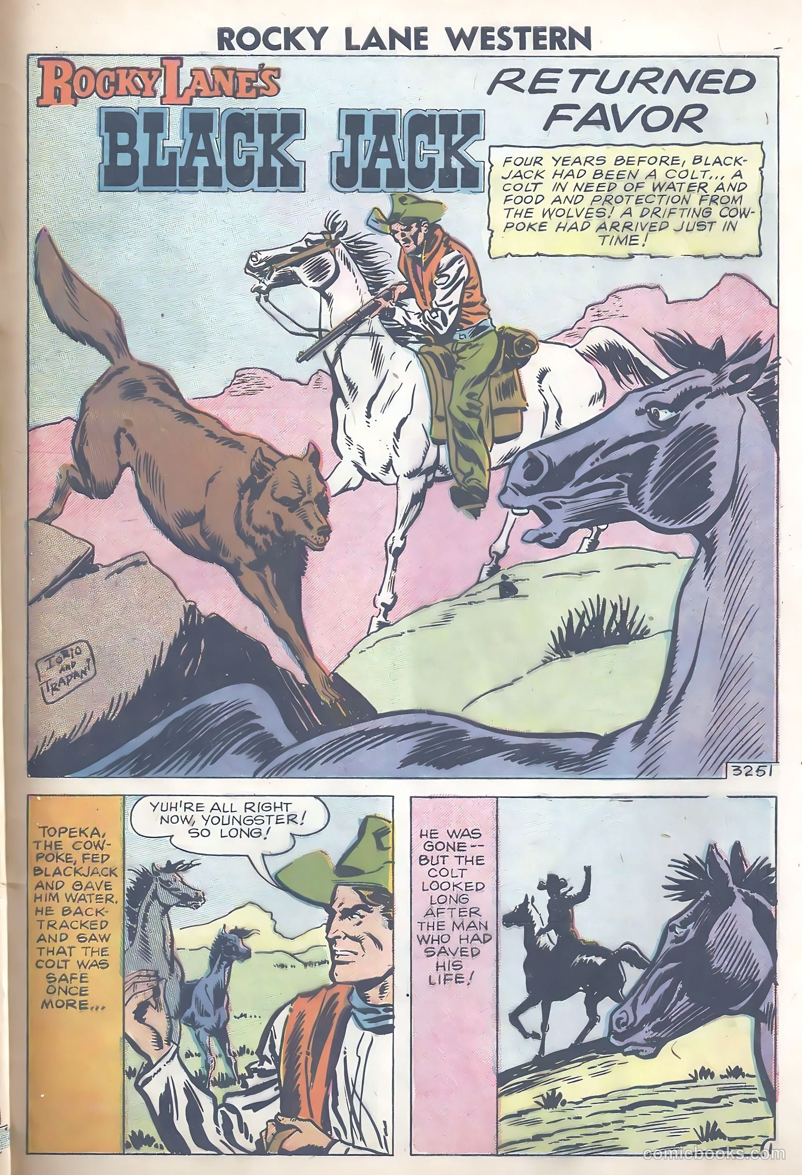 Rocky Lane Western #80 (1958) — page 33 of 36