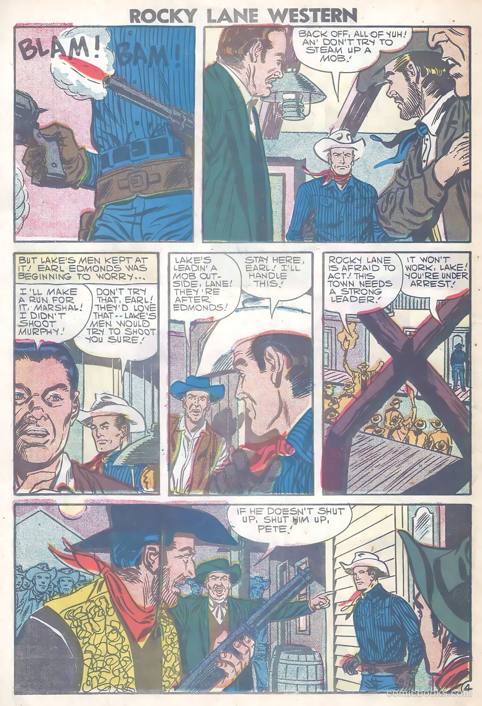 Rocky Lane Western #80 (1958) — page 22 of 36
