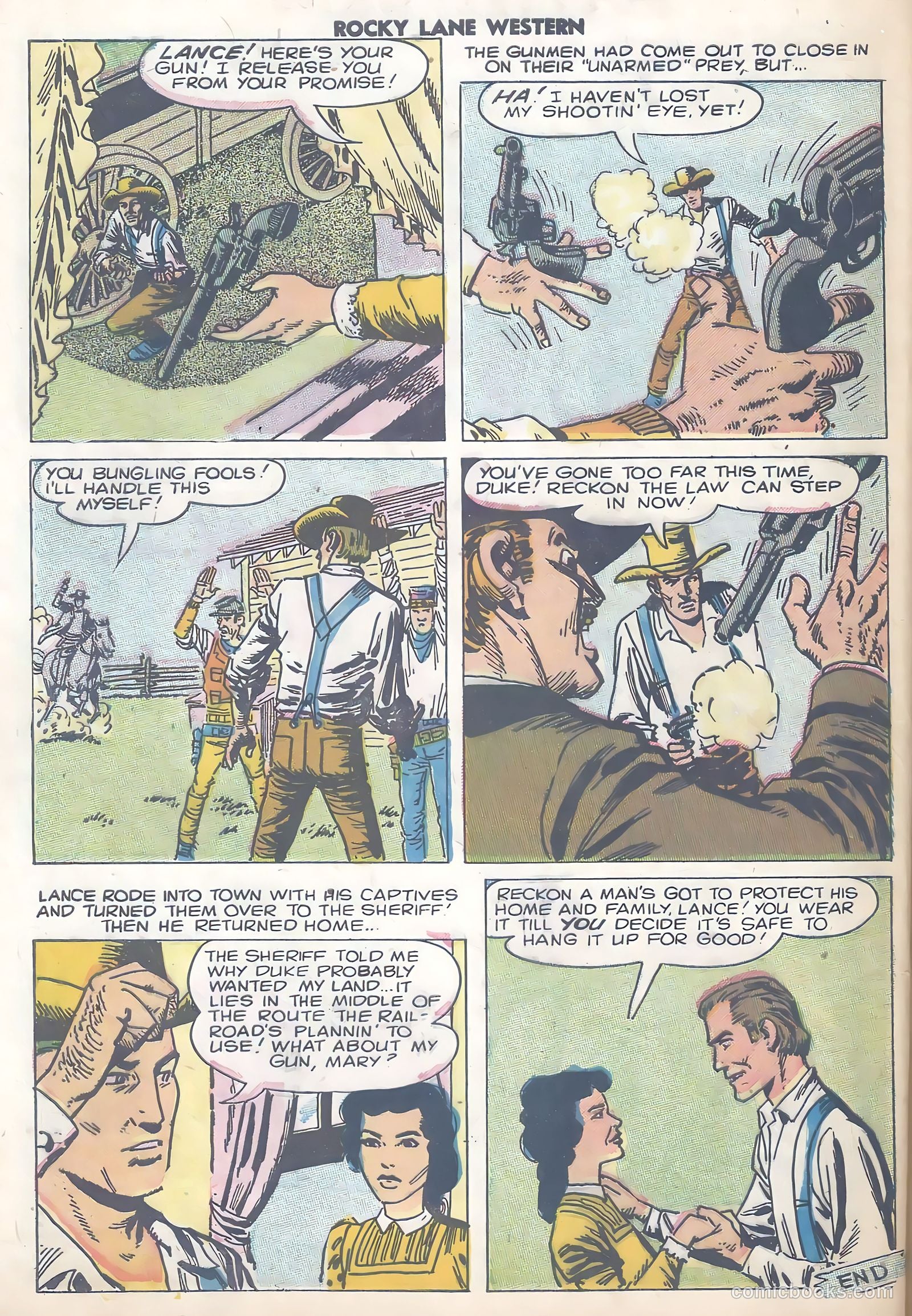 Rocky Lane Western #80 (1958) — page 32 of 36