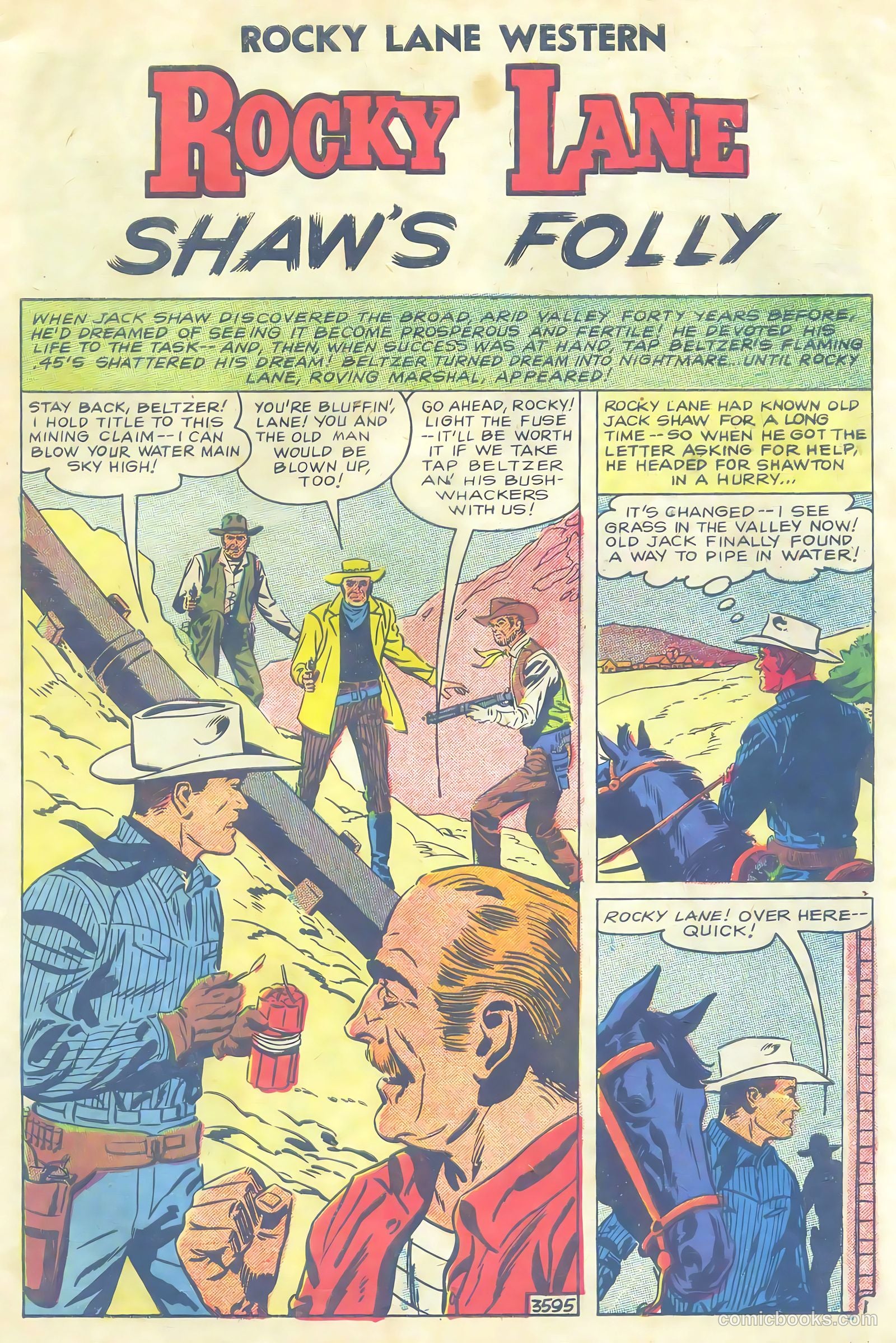 Rocky Lane Western #81 (1958) — page 3 of 36