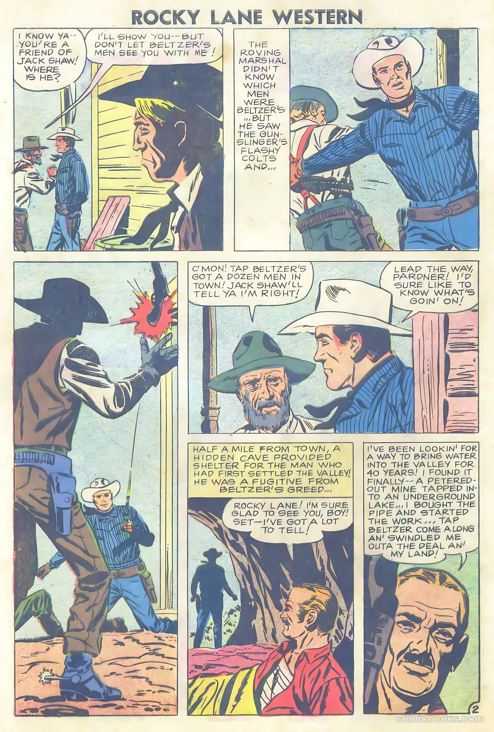 Rocky Lane Western #81 (1958) — page 4 of 36